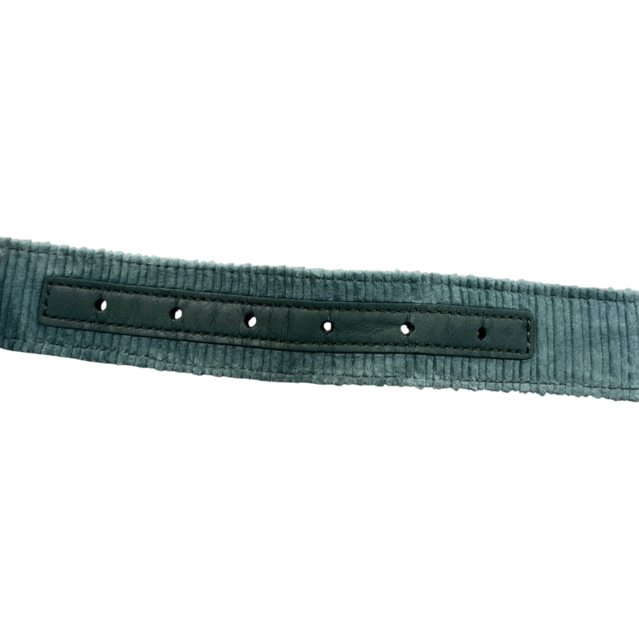 Men's Corduroy Belt Green Size Waist 32"