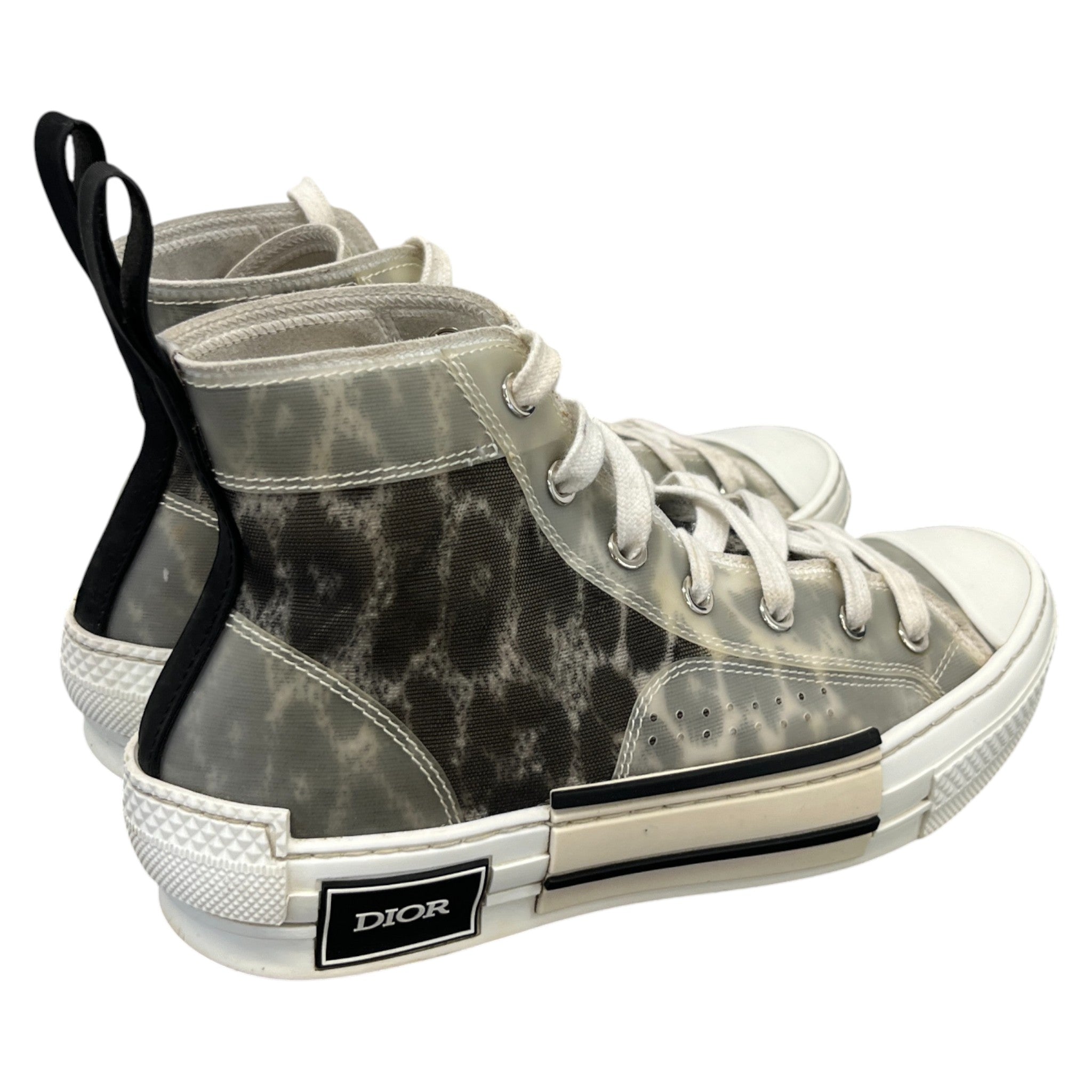 Women's B23 Leopard Print High Trainers White Size EU 36 / UK 3