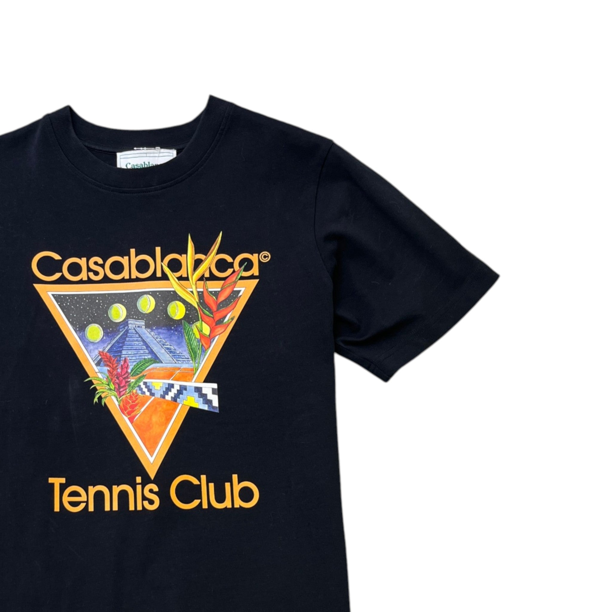 Men's Tennis Club T-Shirt Black Size S