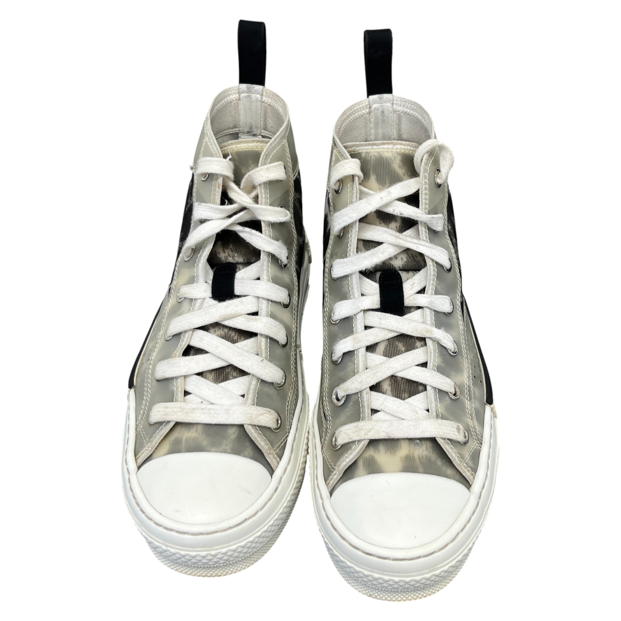 Women's B23 Leopard Print High Trainers White Size EU 36 / UK 3