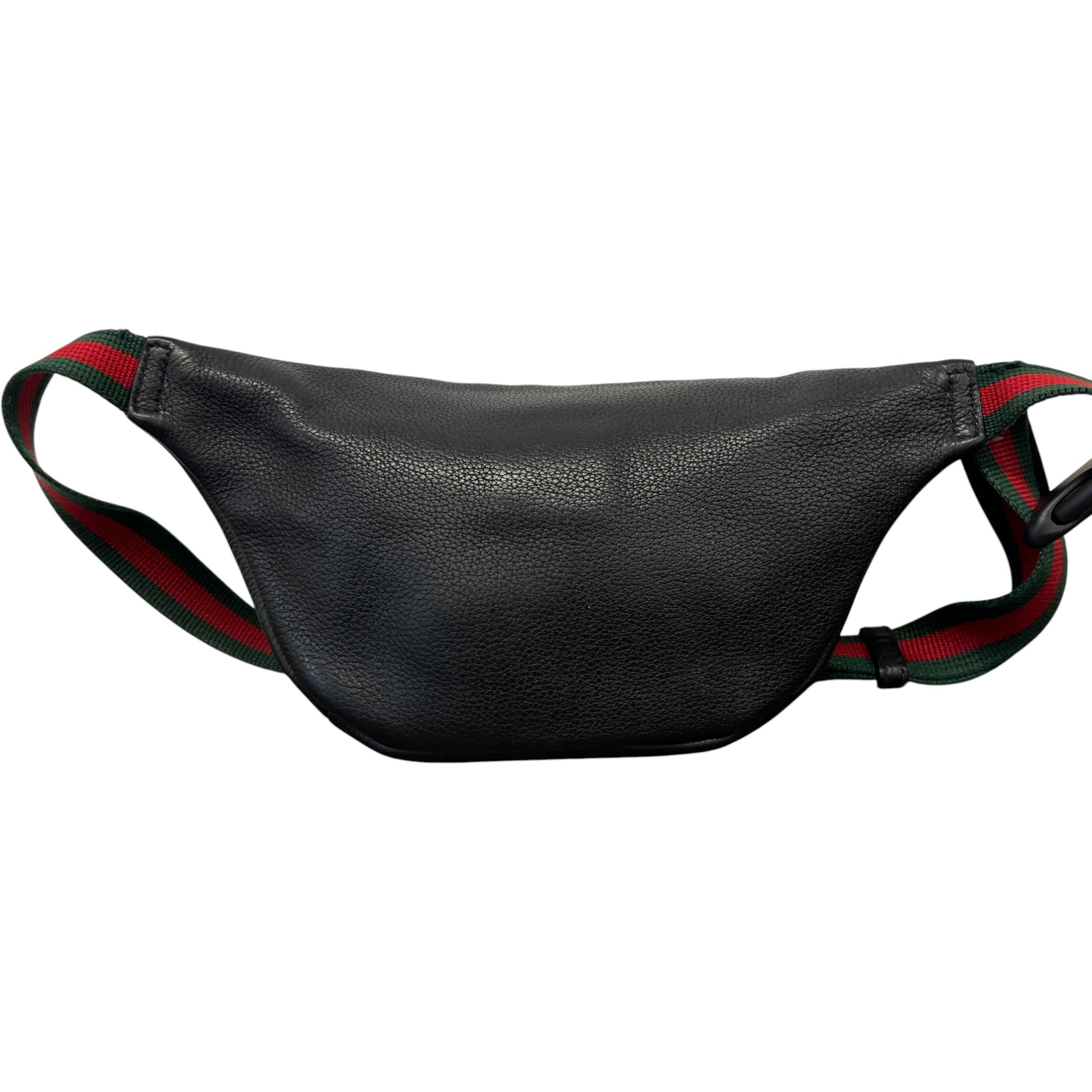 Men's Logo Print Web Belt Bag Black