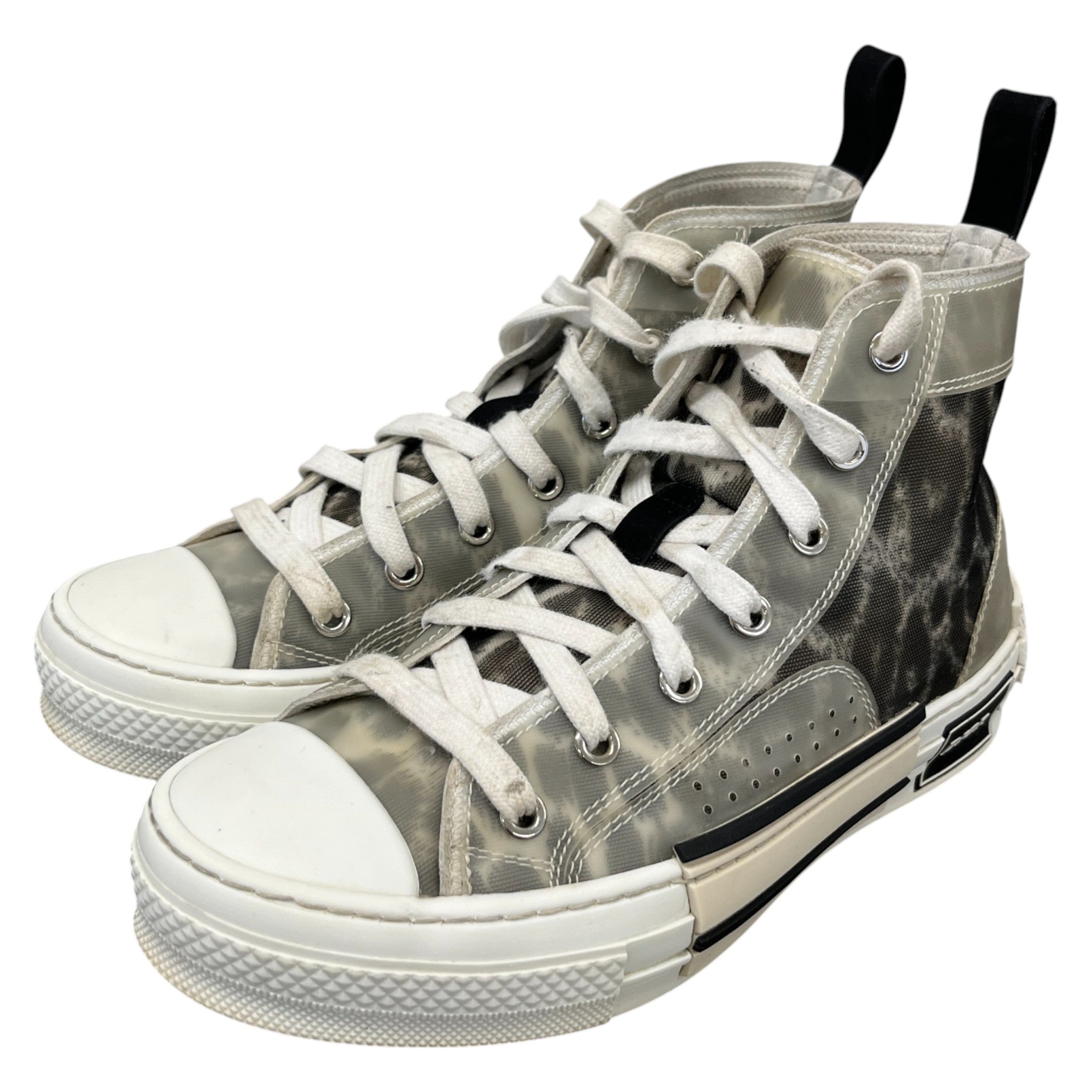 Women's B23 Leopard Print High Trainers White Size EU 36 / UK 3