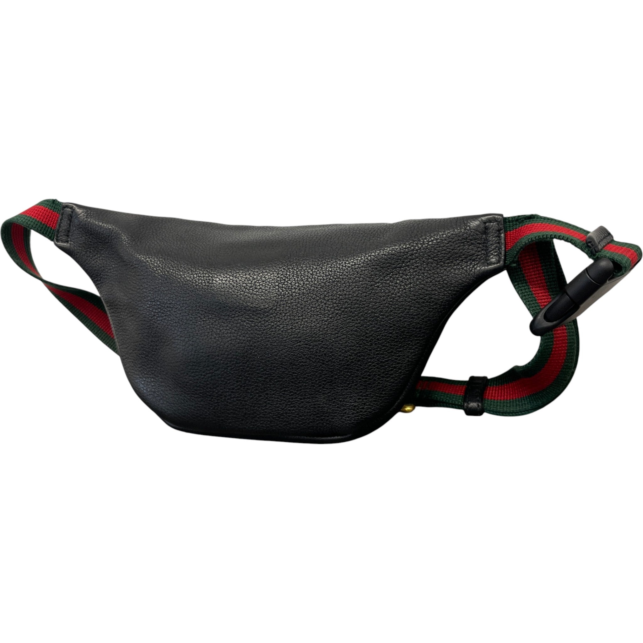 Men's Logo Print Web Belt Bag Black