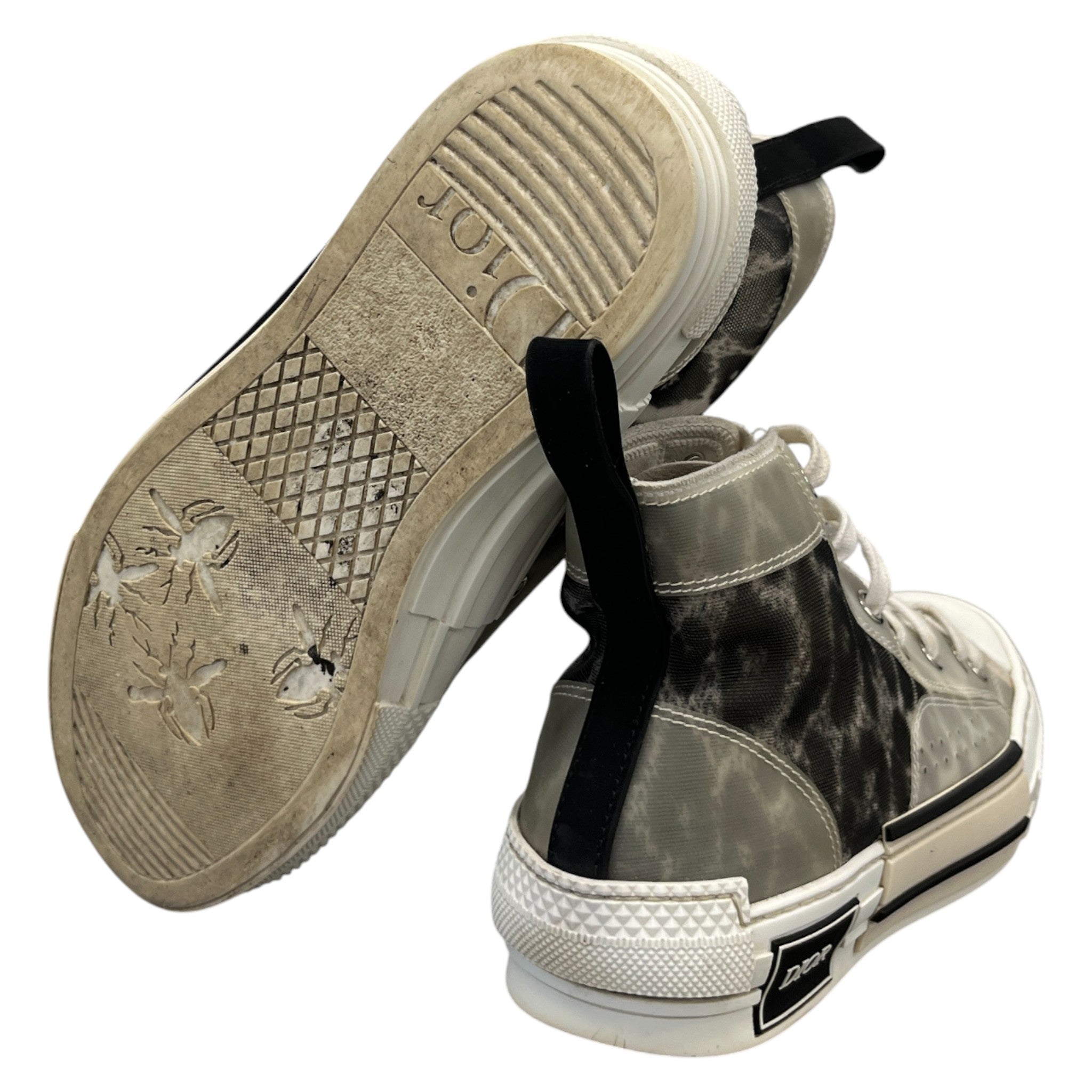 Women's B23 Leopard Print High Trainers White Size EU 36 / UK 3