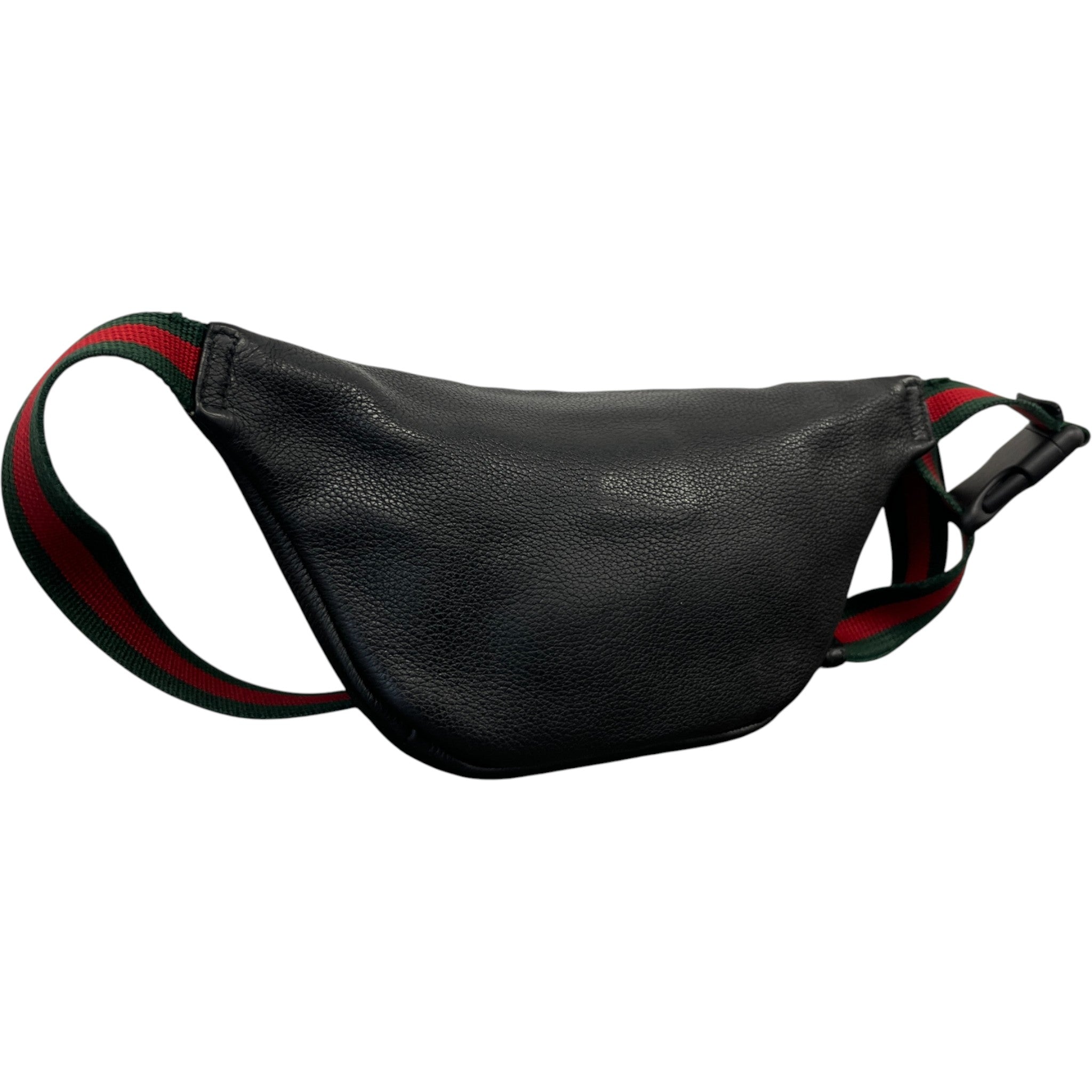 Men's Logo Print Web Belt Bag Black