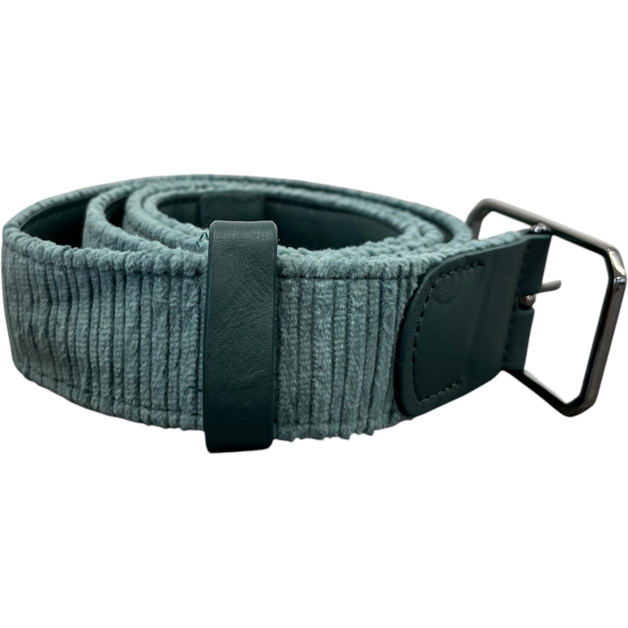Men's Corduroy Belt Green Size Waist 32"
