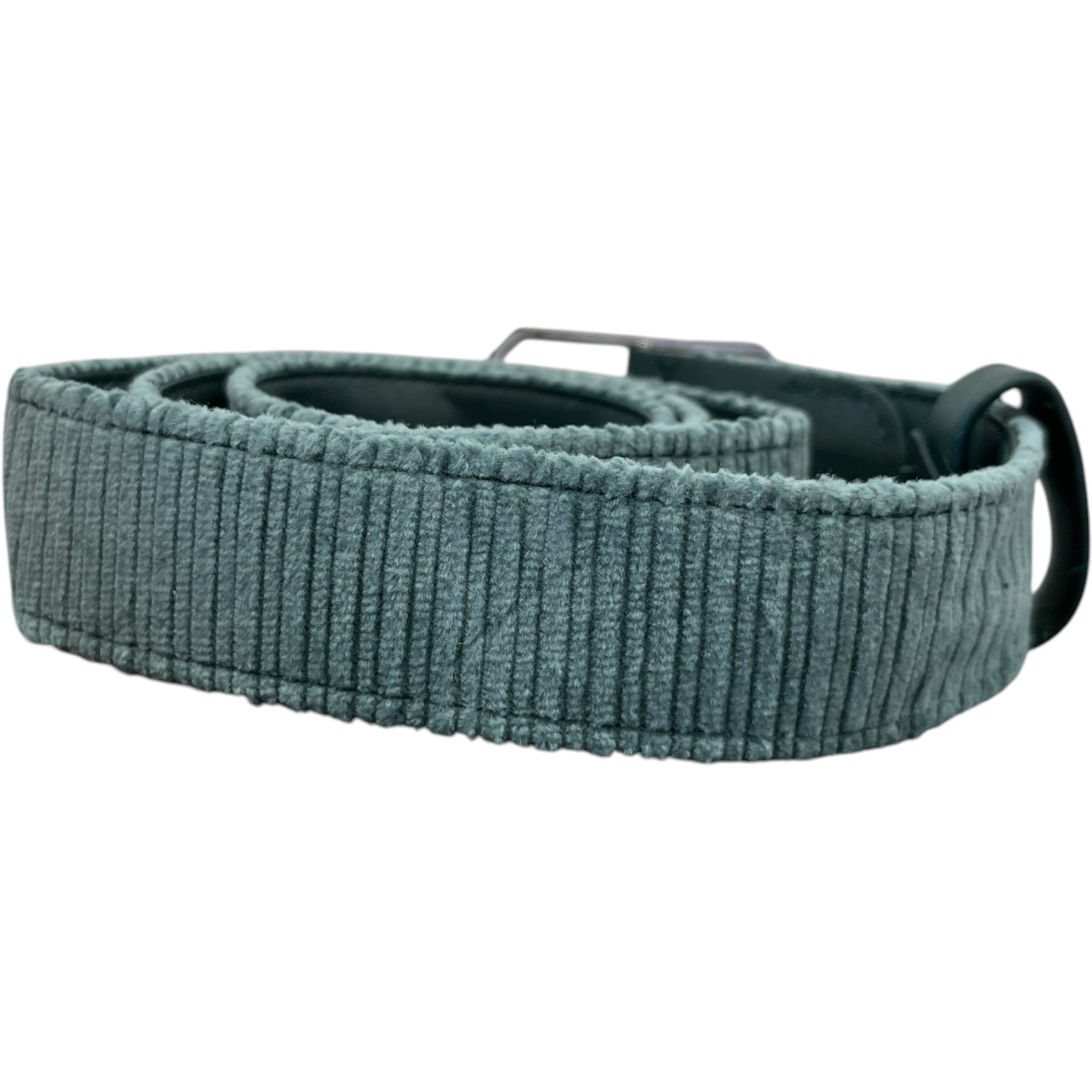 Men's Corduroy Belt Green Size Waist 32"