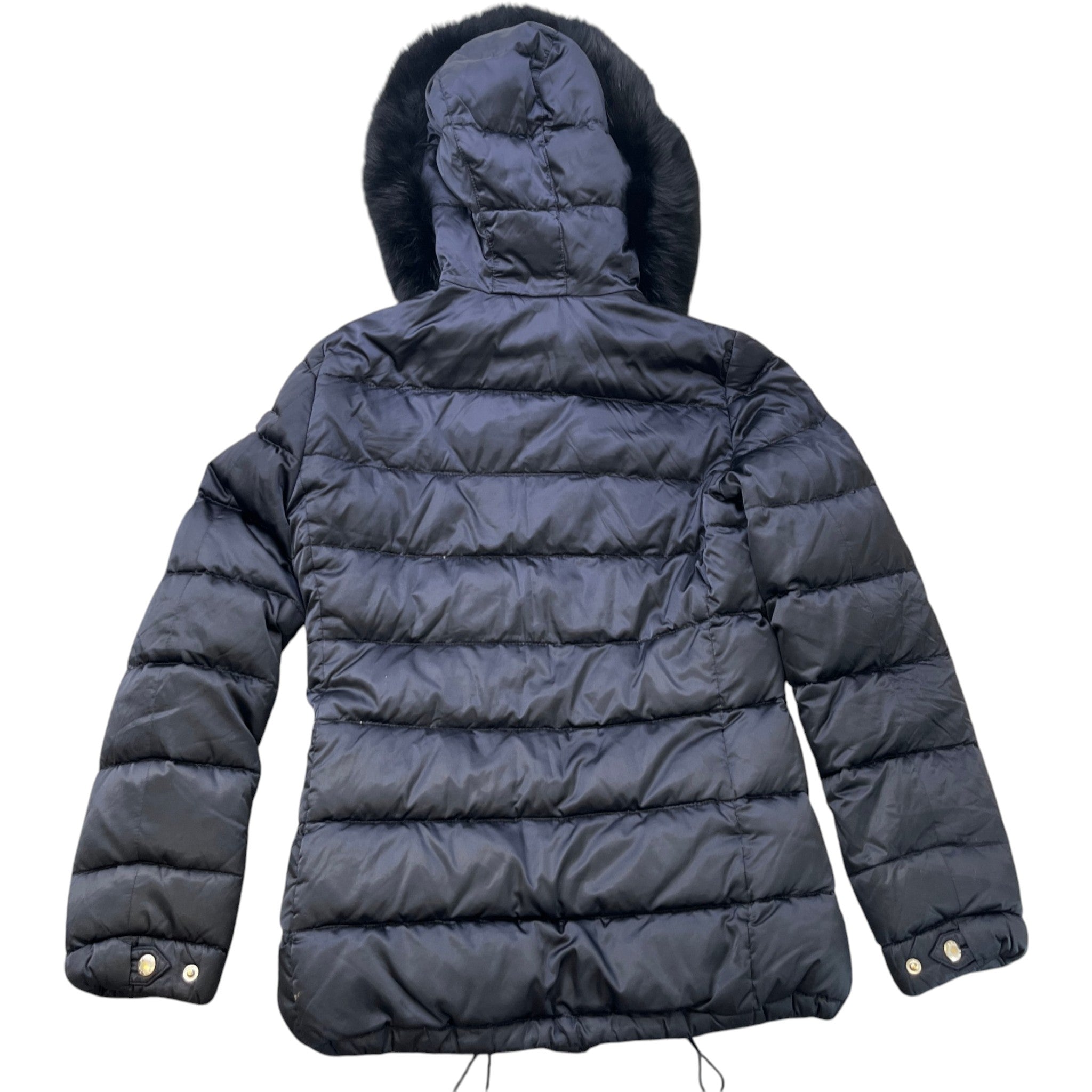 Women's Plaque Logo Down Jacket Navy Size IT 40 / UK 8