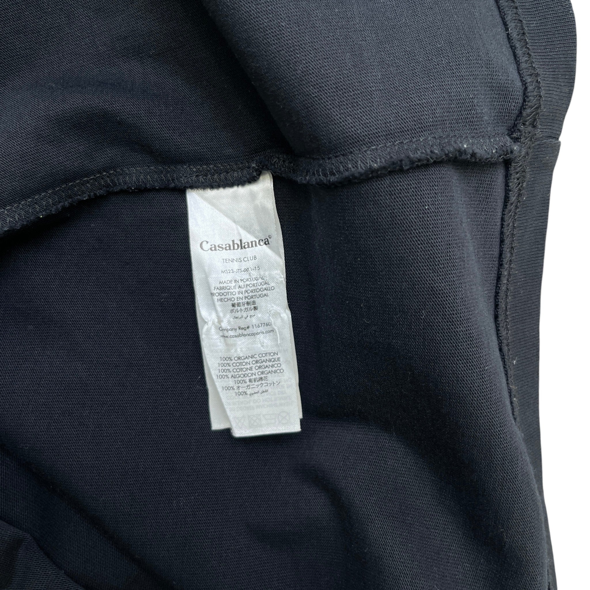 Men's Tennis Club T-Shirt Black Size S