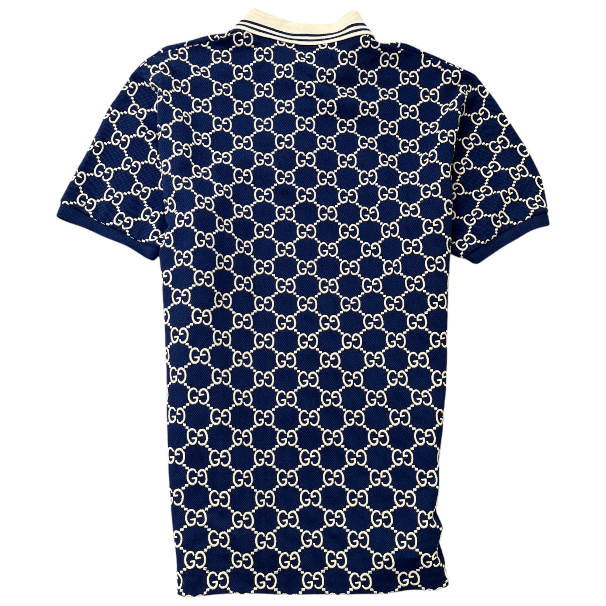 Men's Gg Supreme Polo Shirt Navy Size M