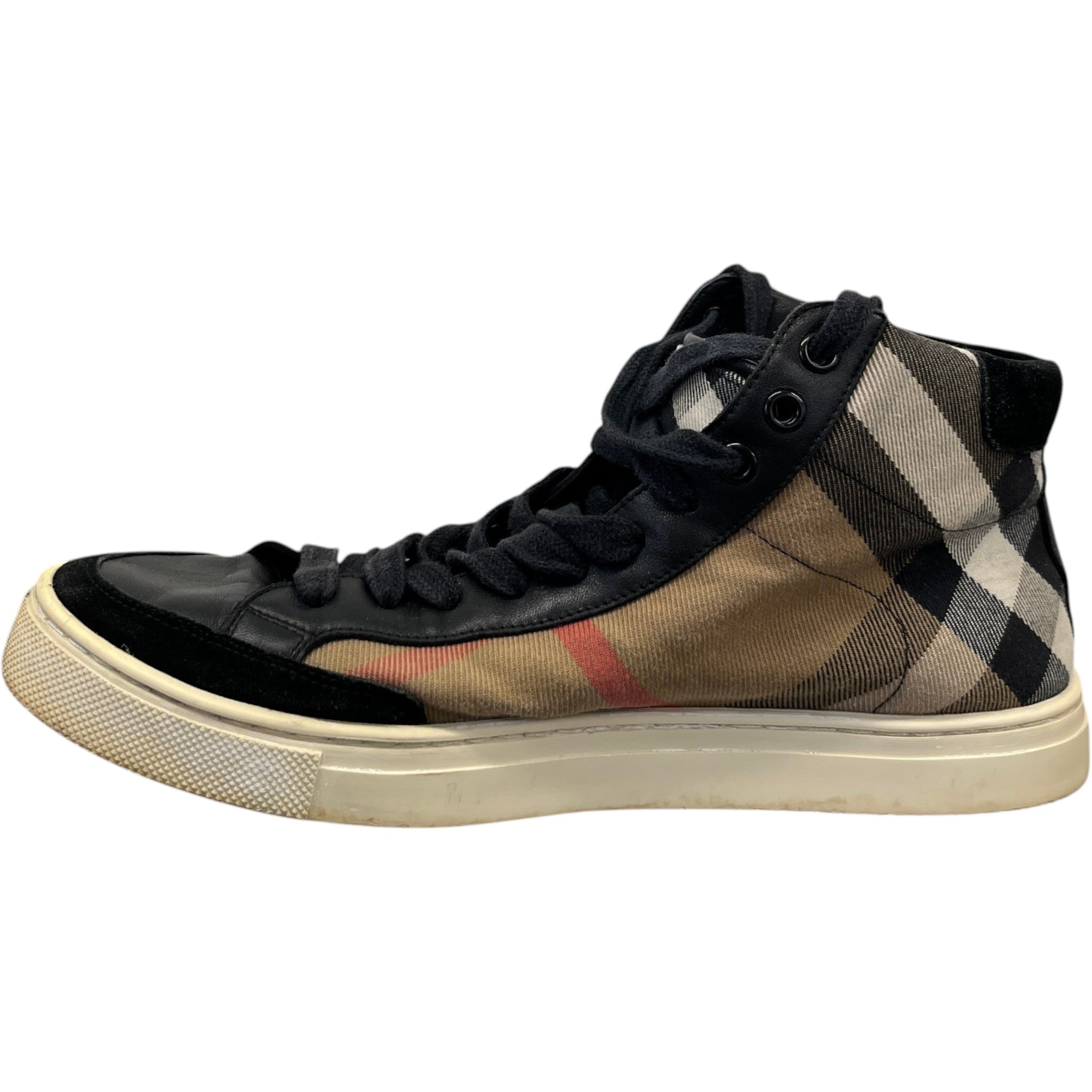 Women's Checkered High Trainers Beige Size EU 39 / UK 6