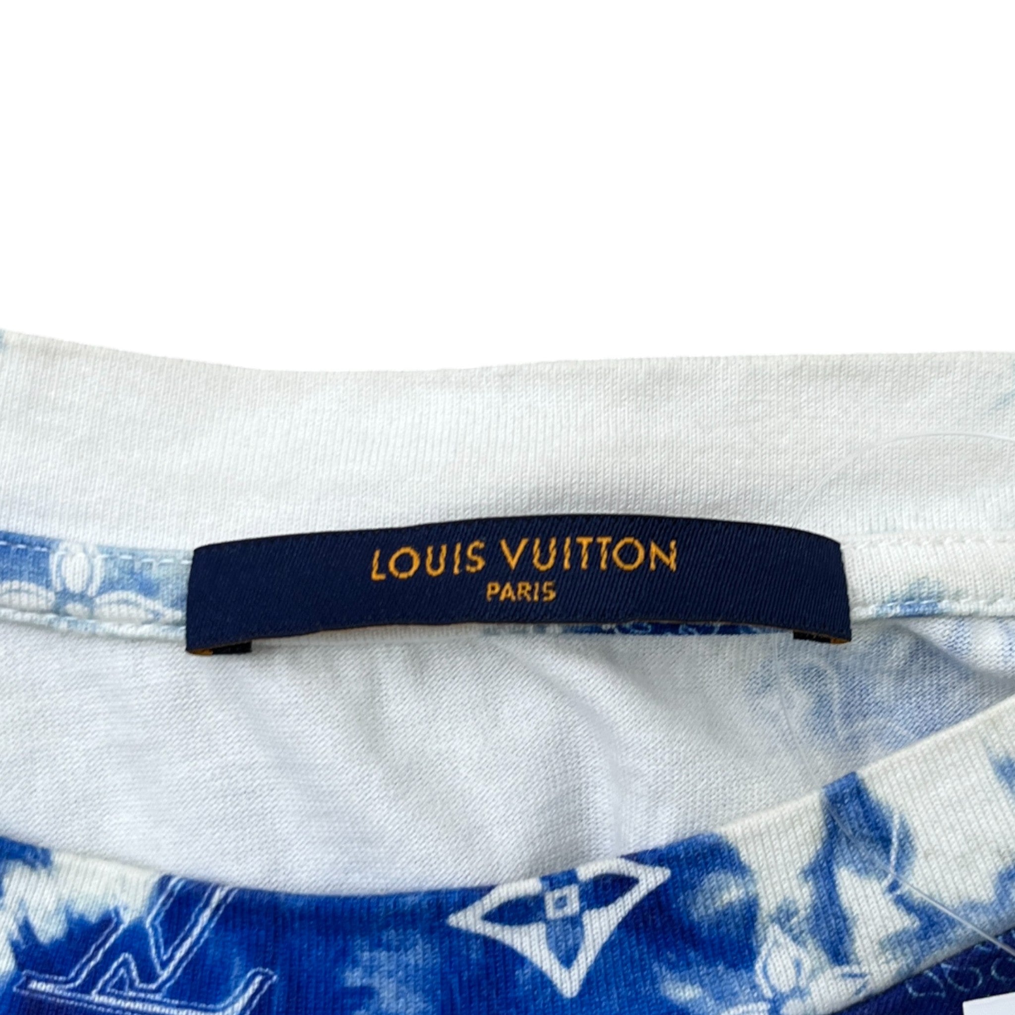 Men's Monogram Bandana T-Shirt Blue Size XXL