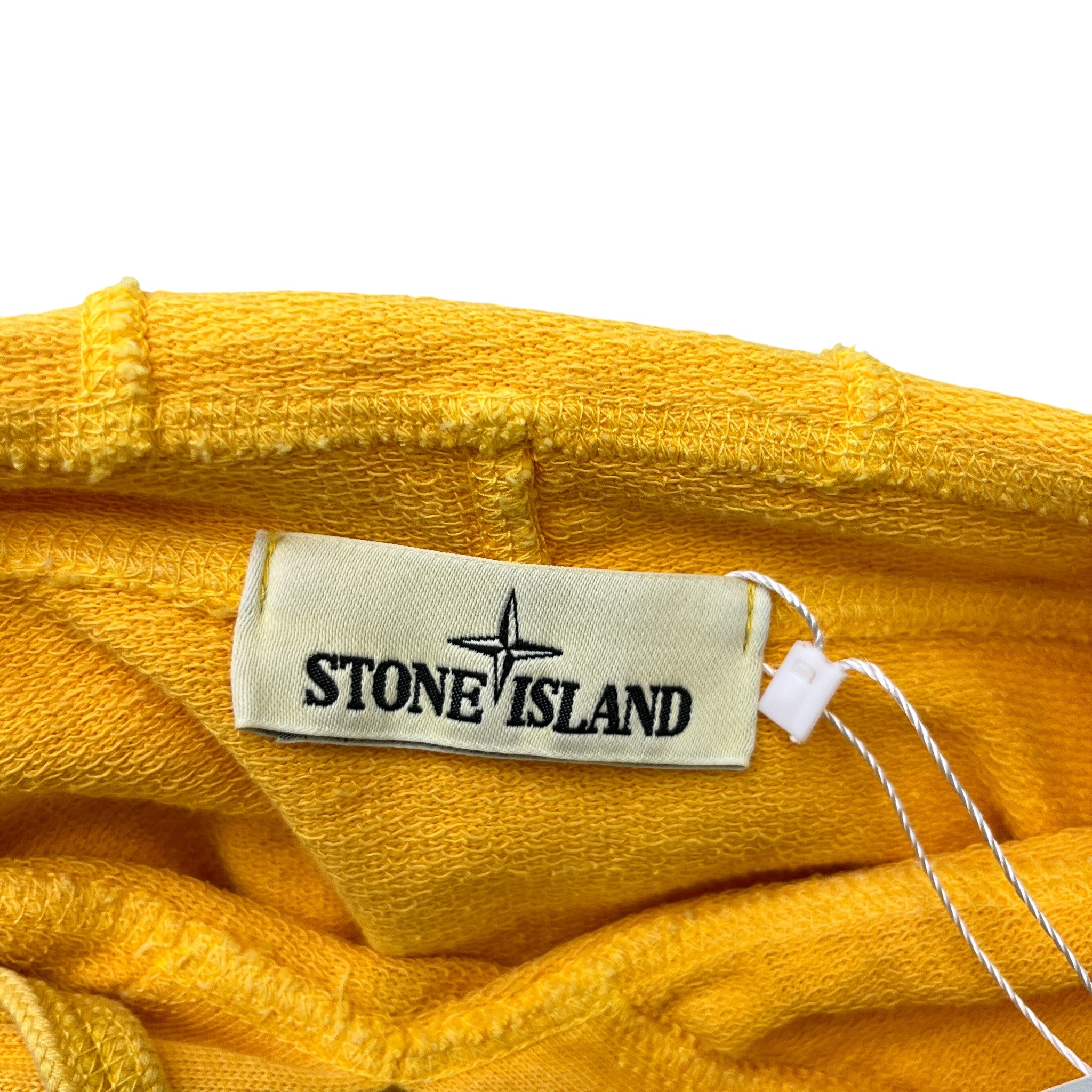 Men's Applique Logo Hoodie Yellow Size S