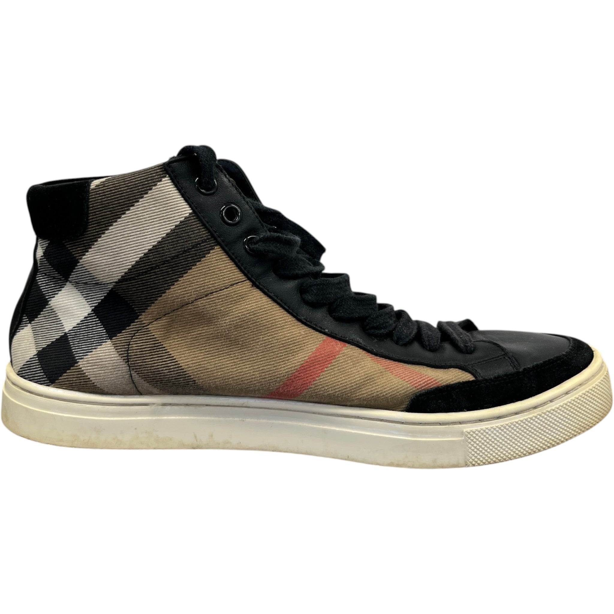 Women's Checkered High Trainers Beige Size EU 39 / UK 6