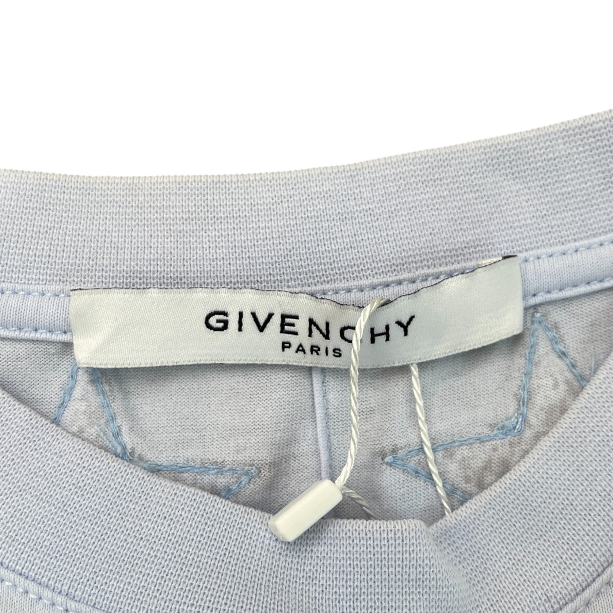 Men's Star Patch T-Shirt Blue Size S