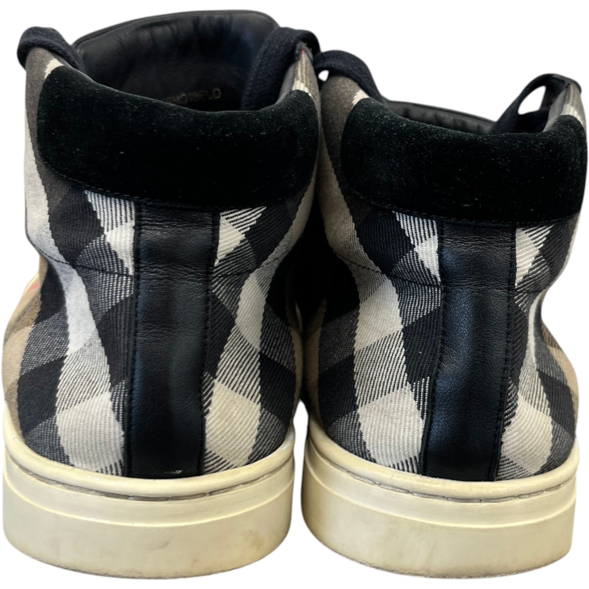 Women's Checkered High Trainers Beige Size EU 39 / UK 6