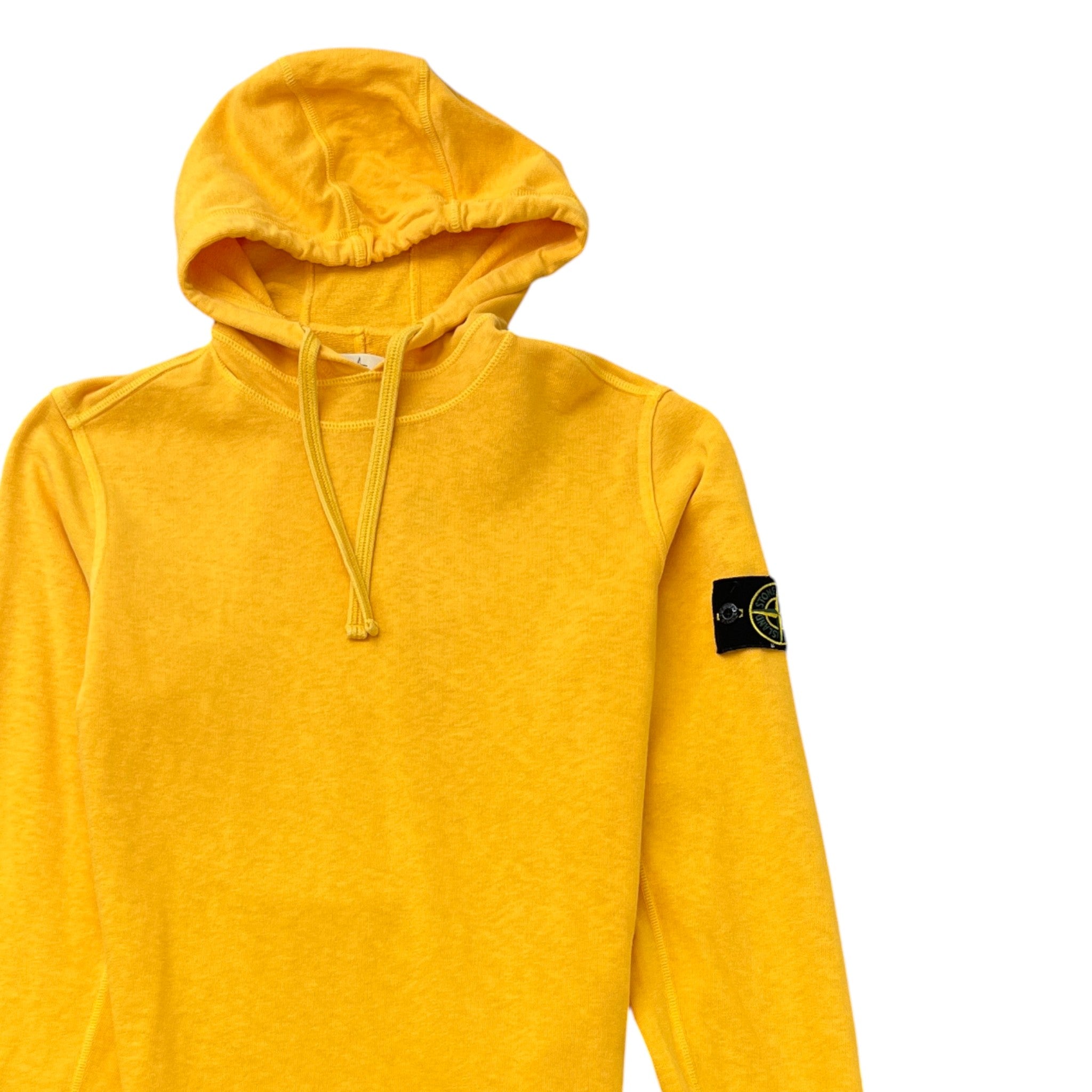 Men's Applique Logo Hoodie Yellow Size S
