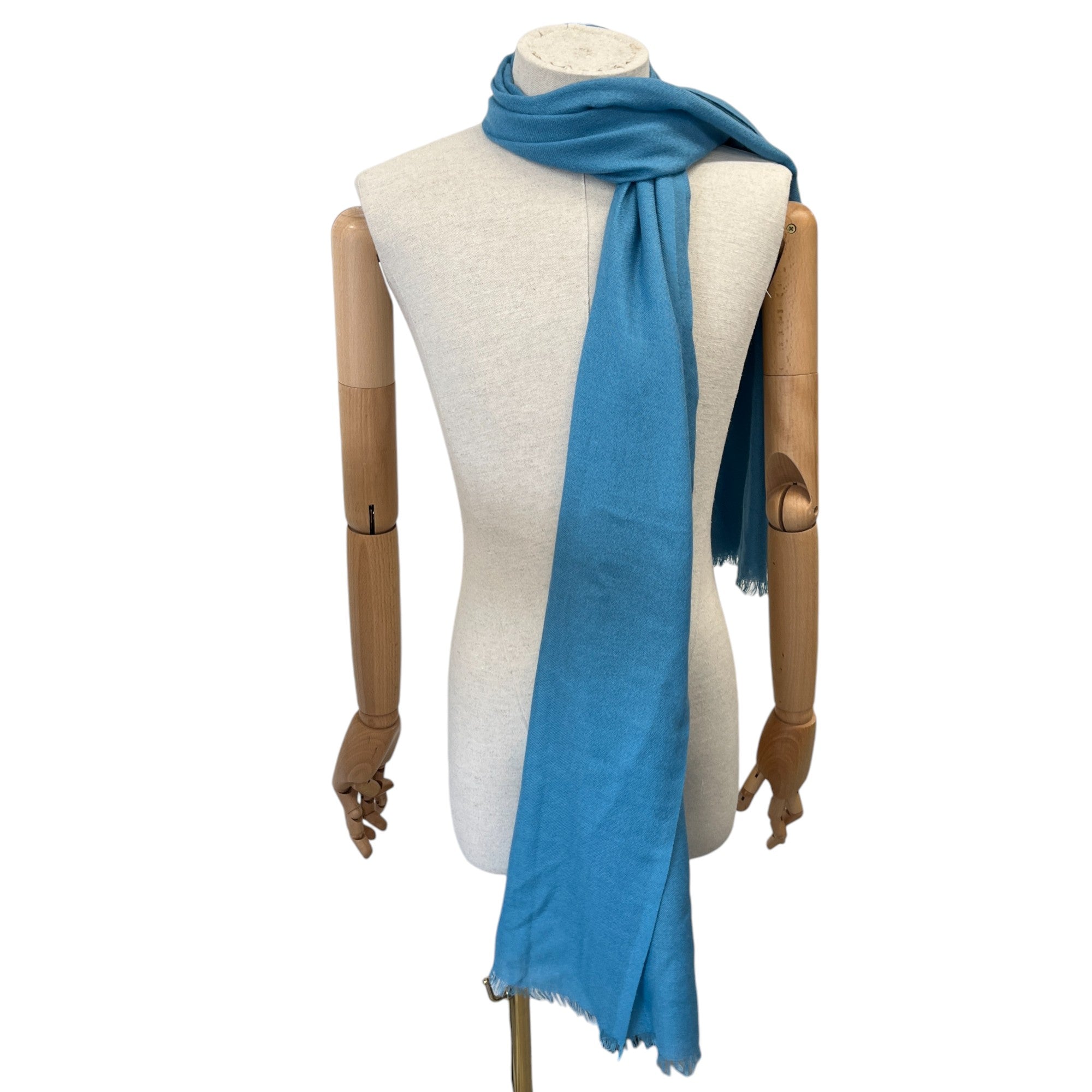 Women's Cashmere Fine Scarf Blue