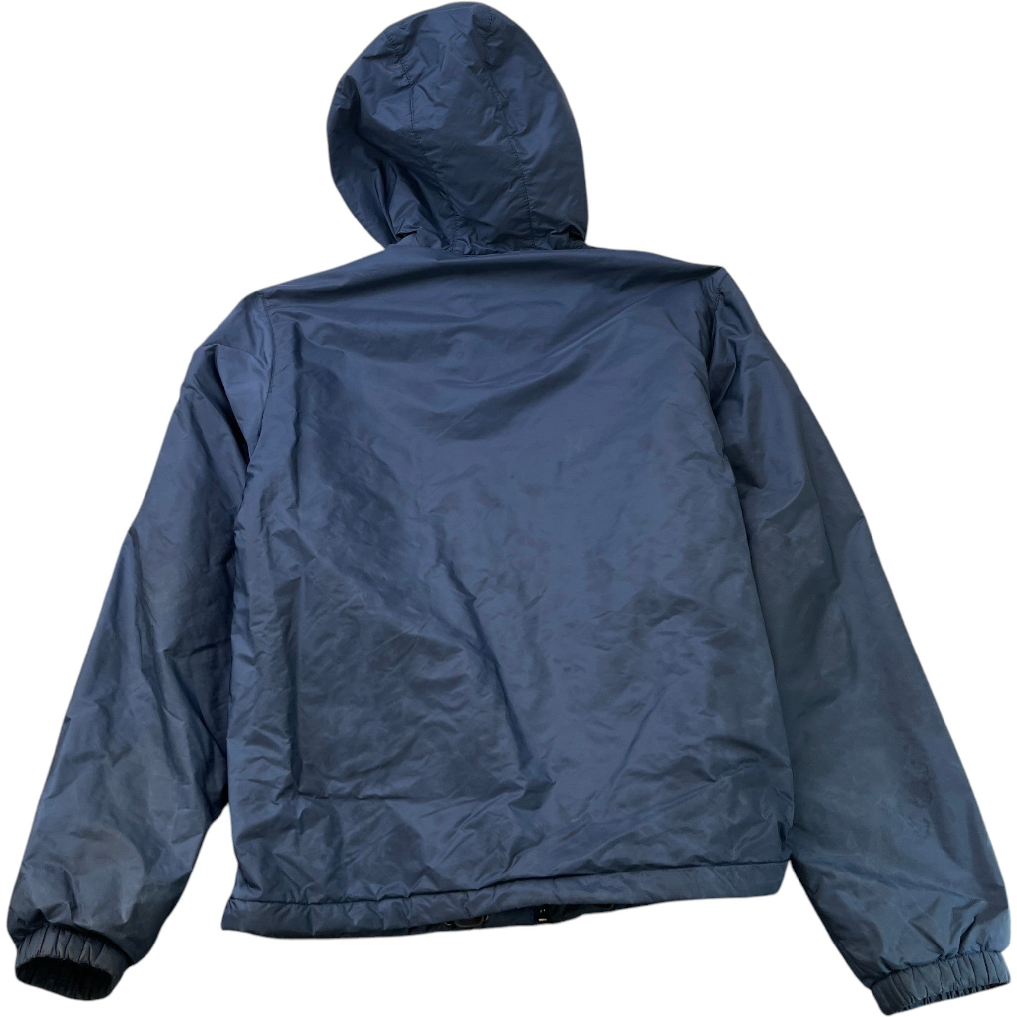 Men's Plaque Logo Windbreaker Navy Size L