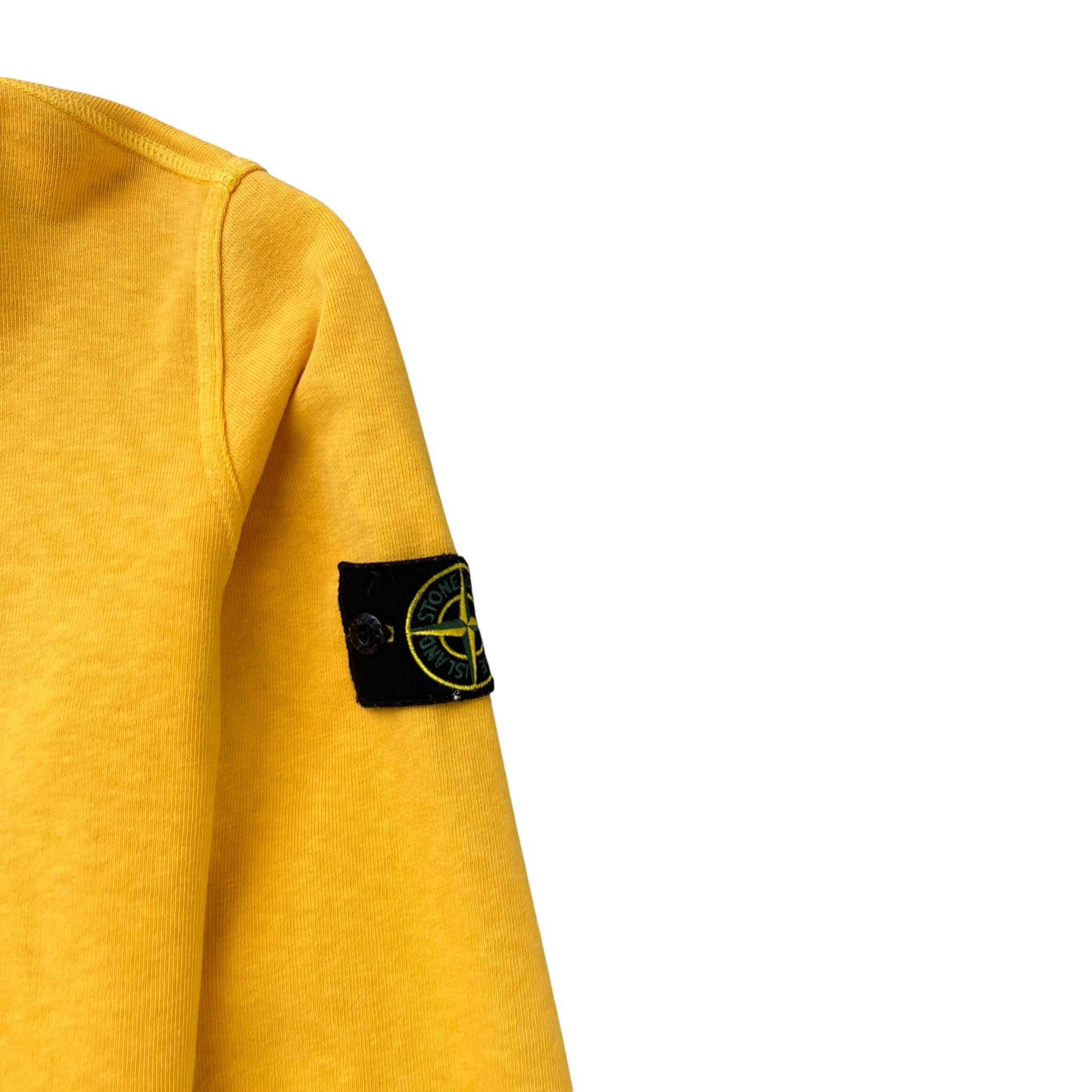 Men's Applique Logo Hoodie Yellow Size S