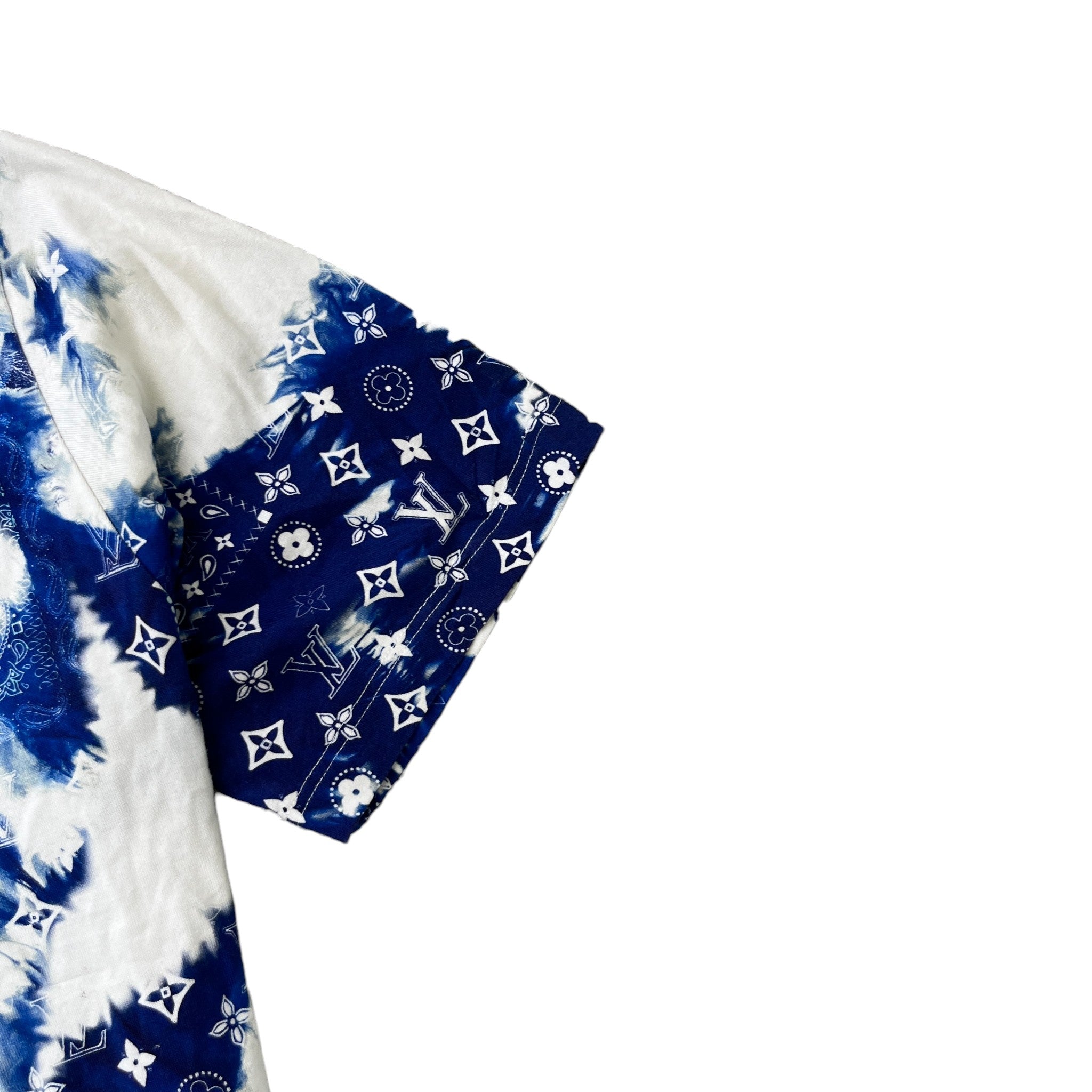 Men's Monogram Bandana T-Shirt Blue Size XXL