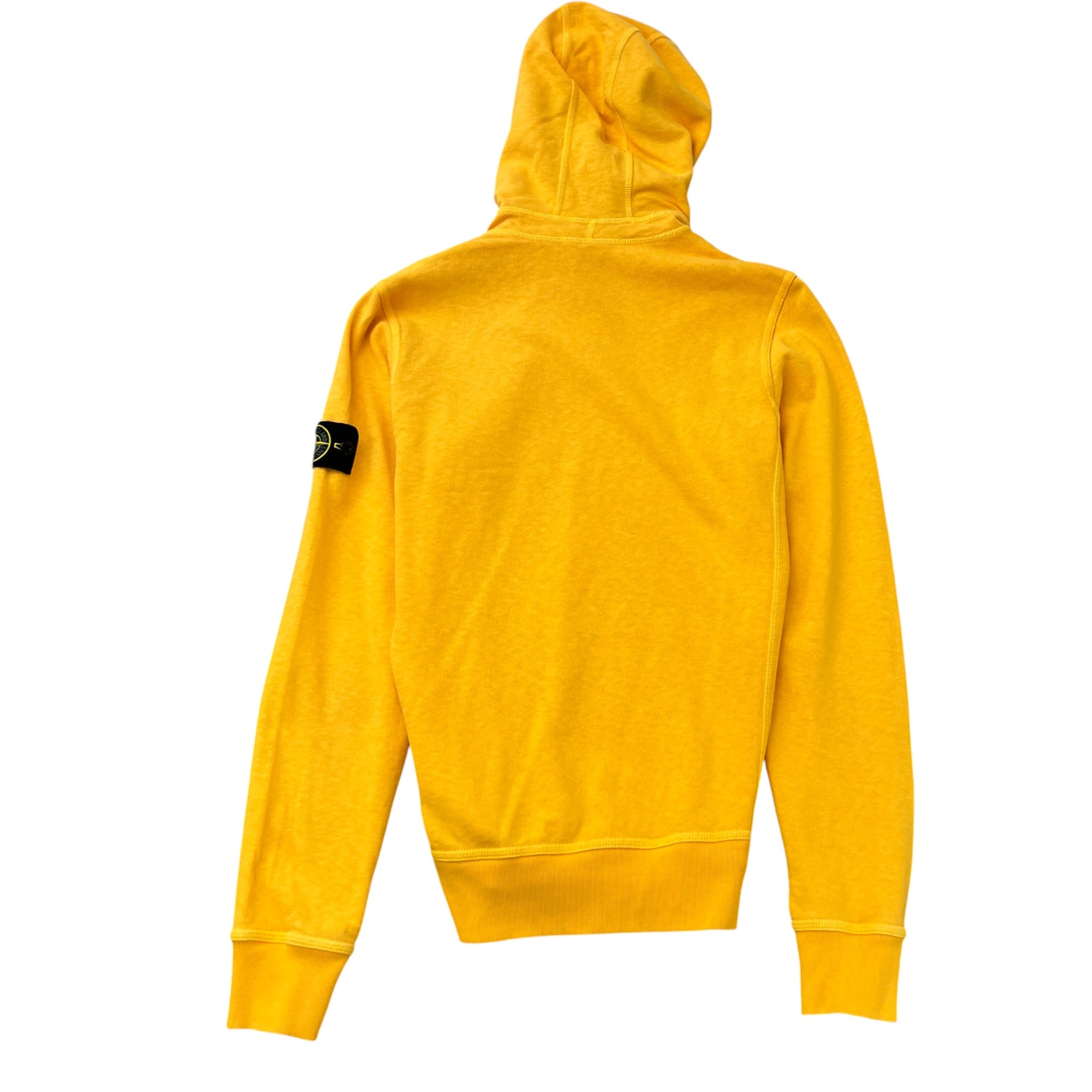 Men's Applique Logo Hoodie Yellow Size S