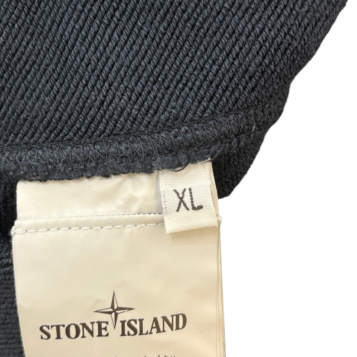 Men's Applique Logo Zip Hoodie Navy Size XL