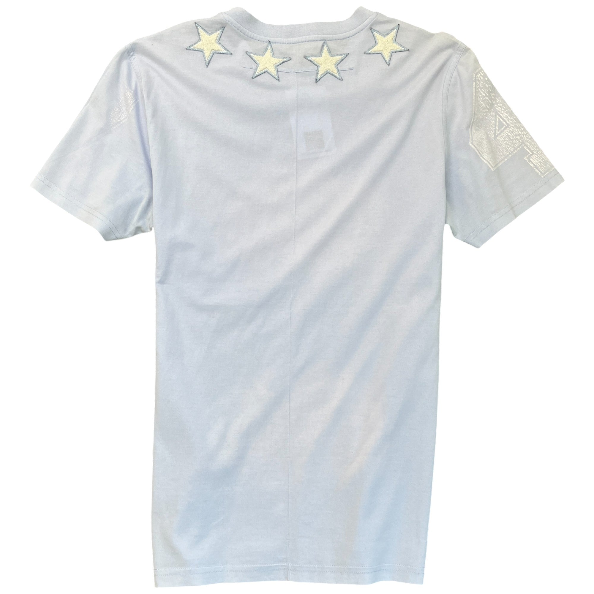 Men's Star Patch T-Shirt Blue Size S