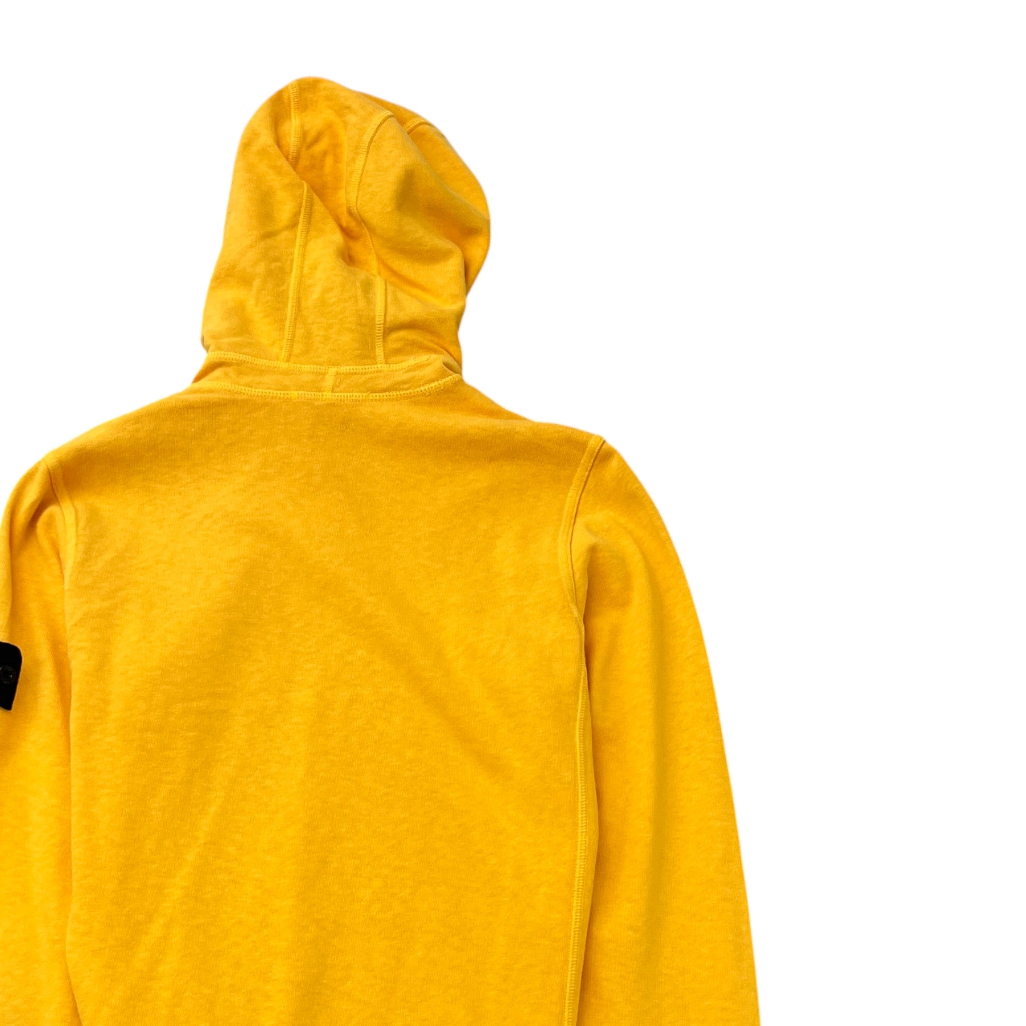 Men's Applique Logo Hoodie Yellow Size S