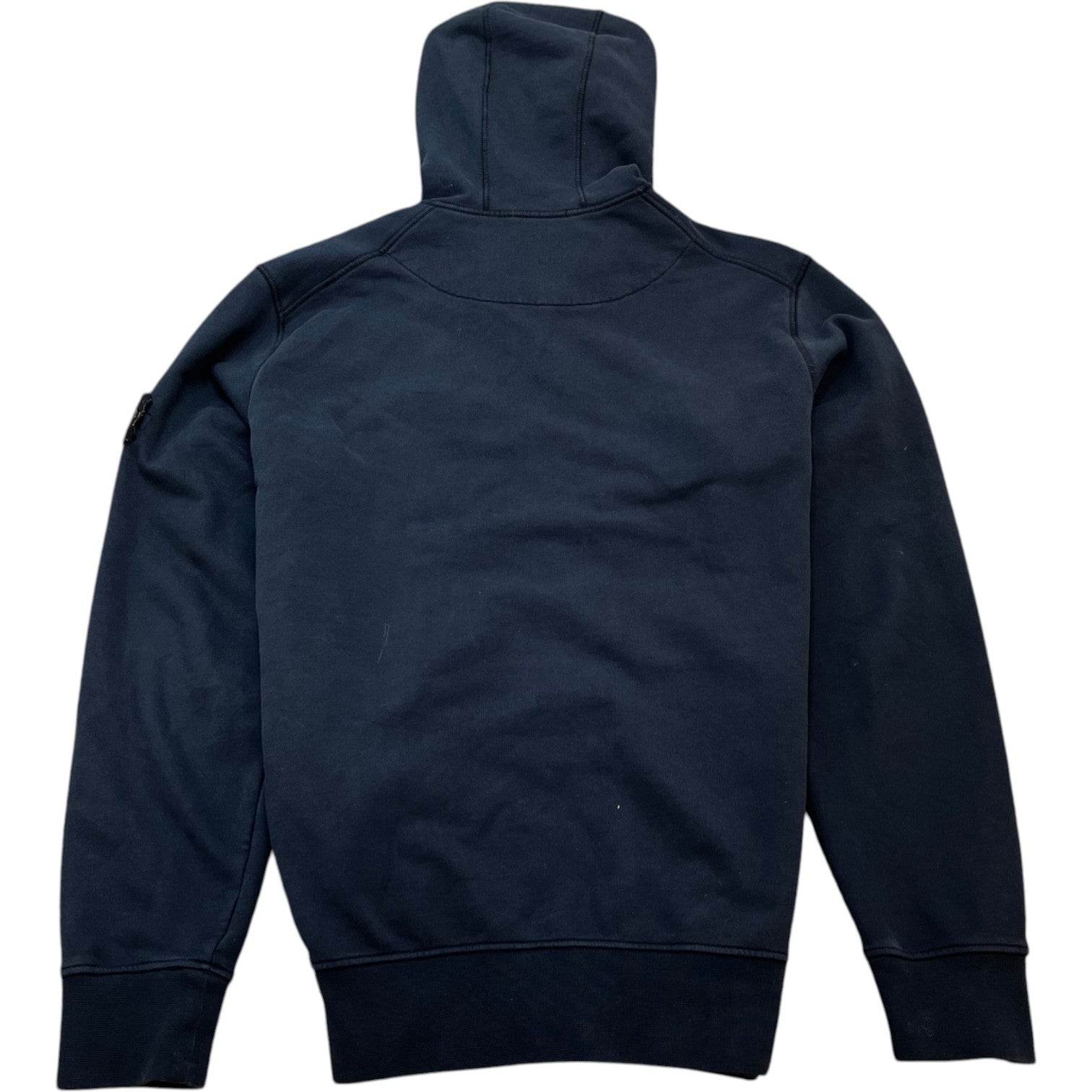 Men's Applique Logo Zip Hoodie Navy Size XL