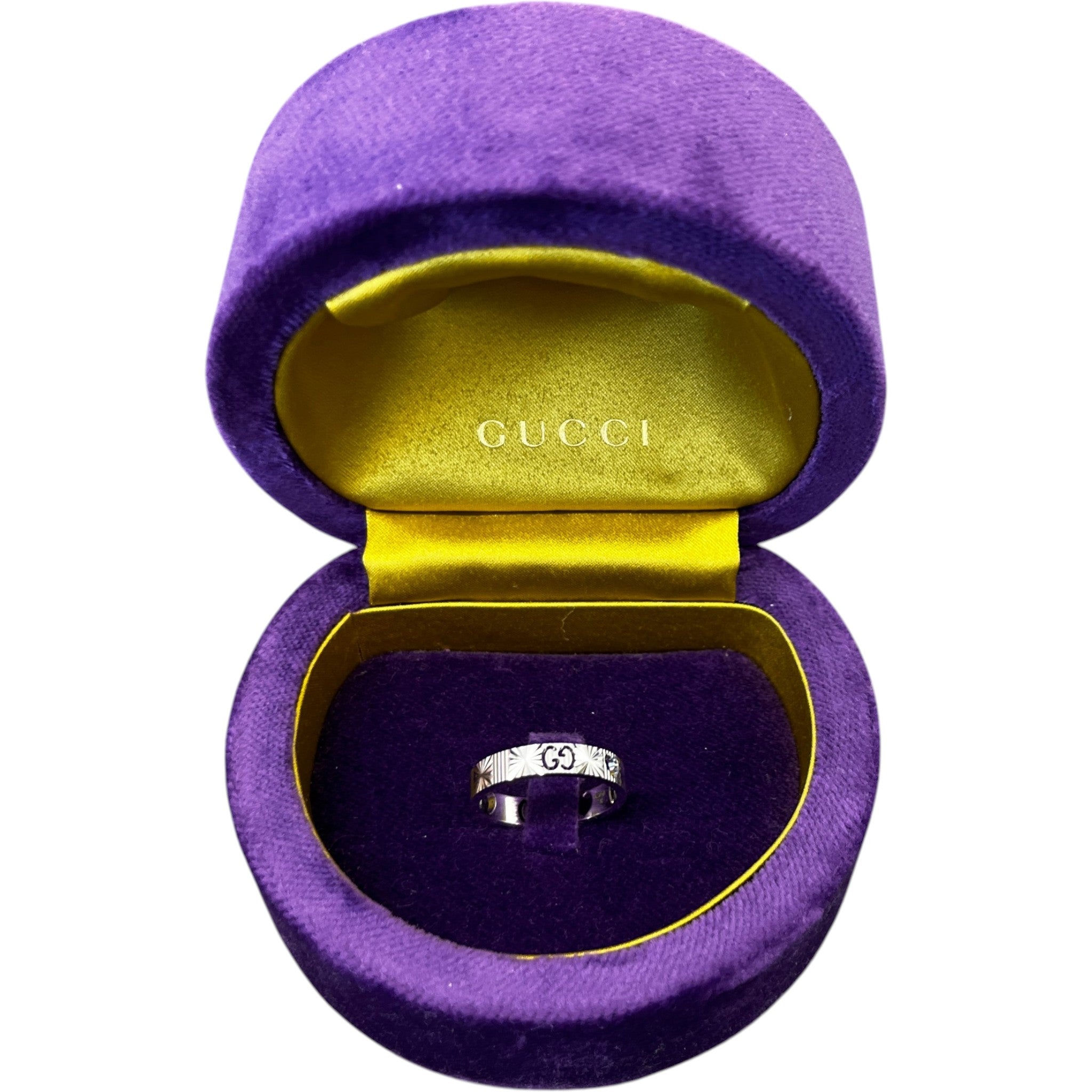 Women's Icon 18Ct White Gold Au 750 Ring Silver