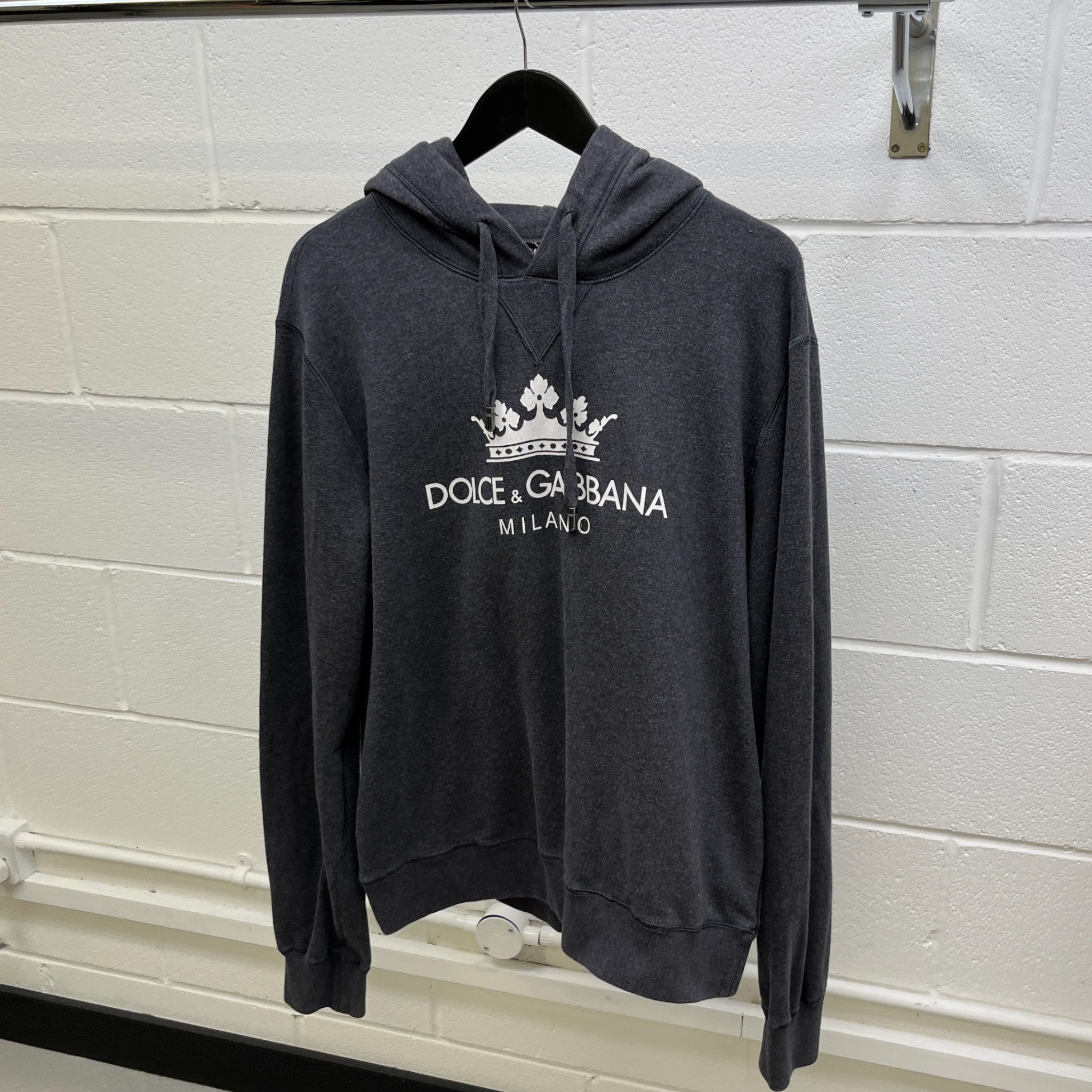 Men's Milano Crown Hoodie Grey Size IT 52 / UK XL