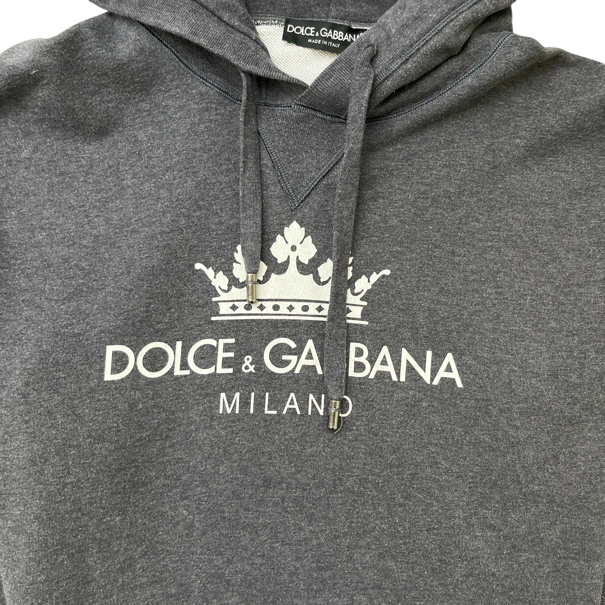 Men's Milano Crown Hoodie Grey Size IT 52 / UK XL