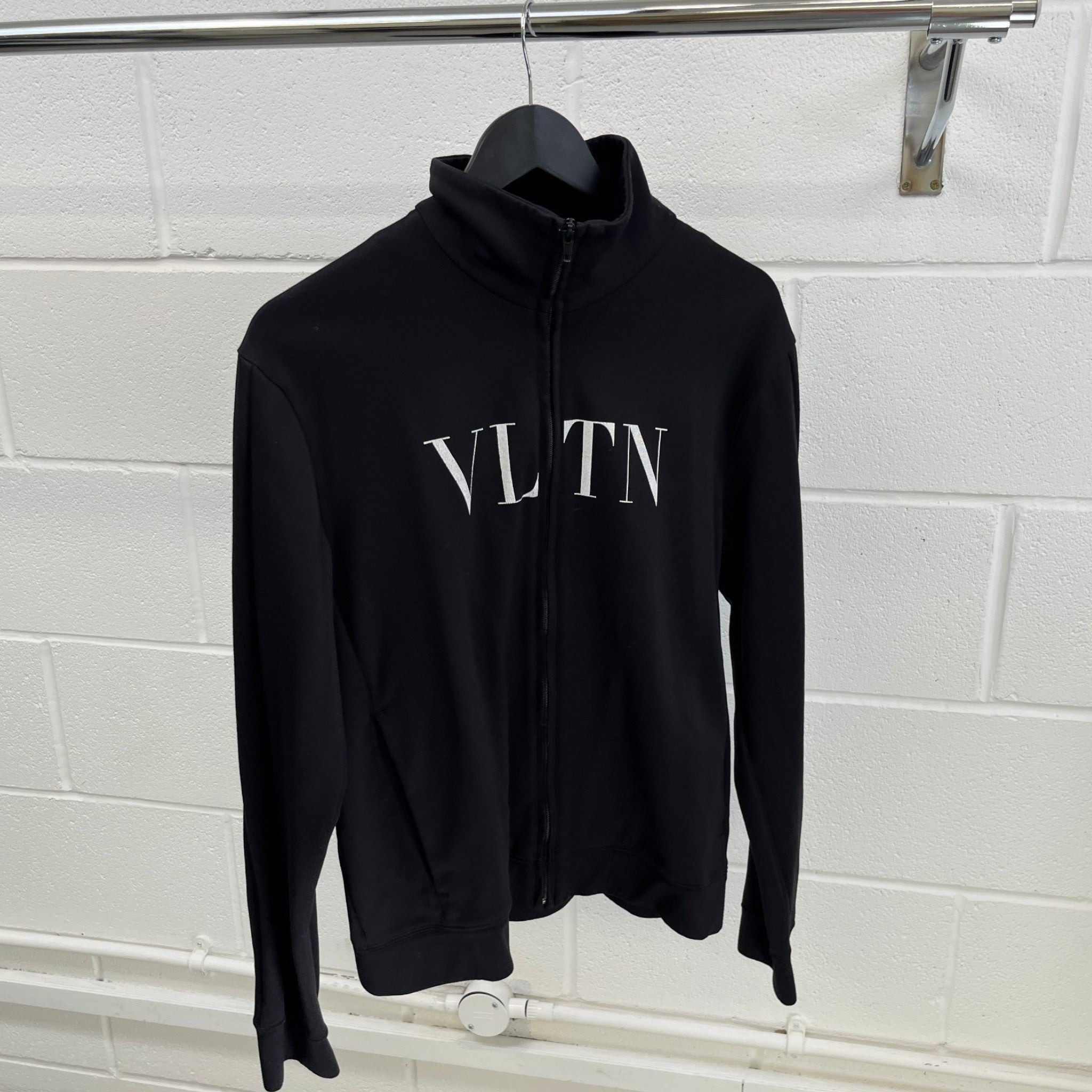Men's Vltn Logo Track Jacket Black Size L