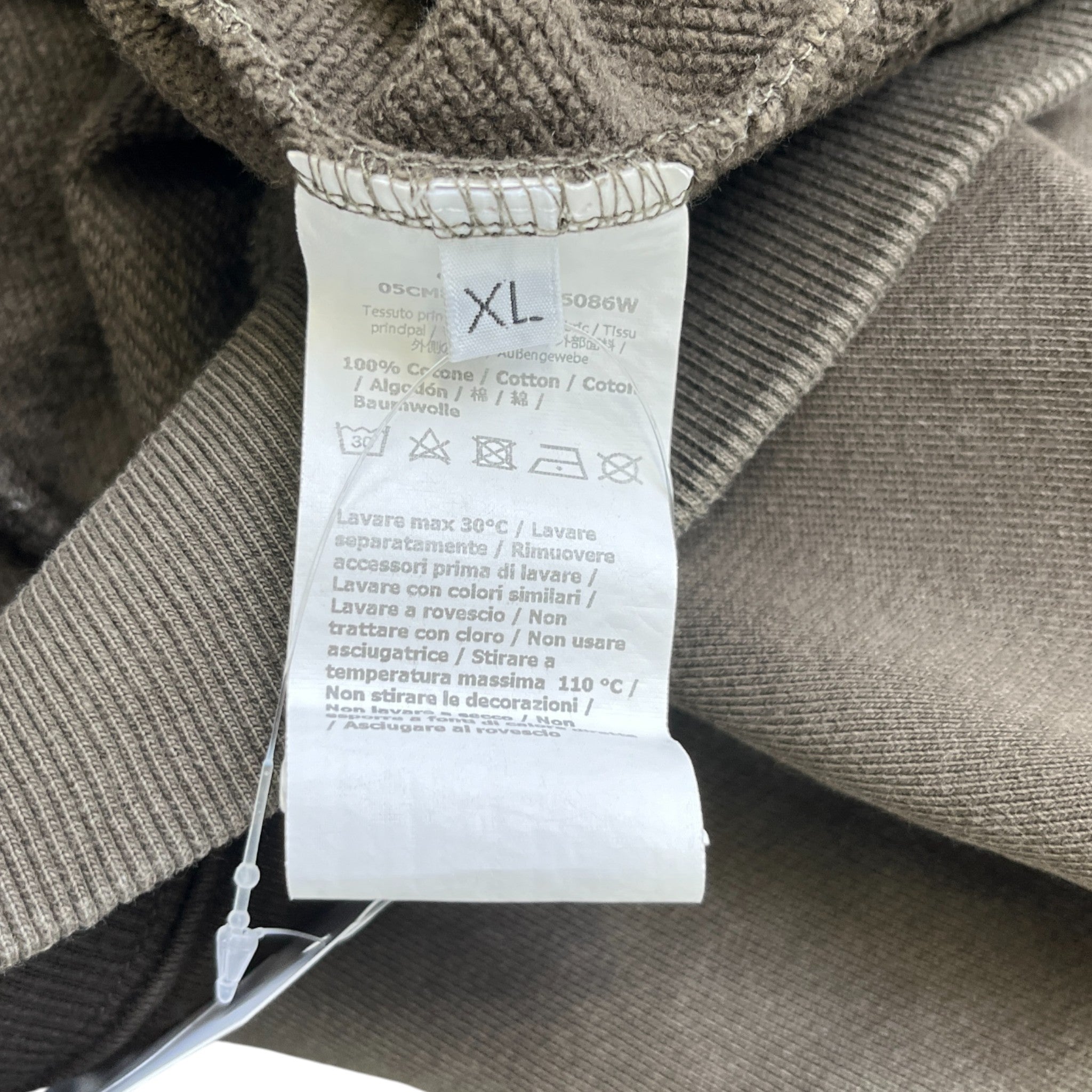 Men's Goggle Full-Zip Hoodie Khaki Size XL