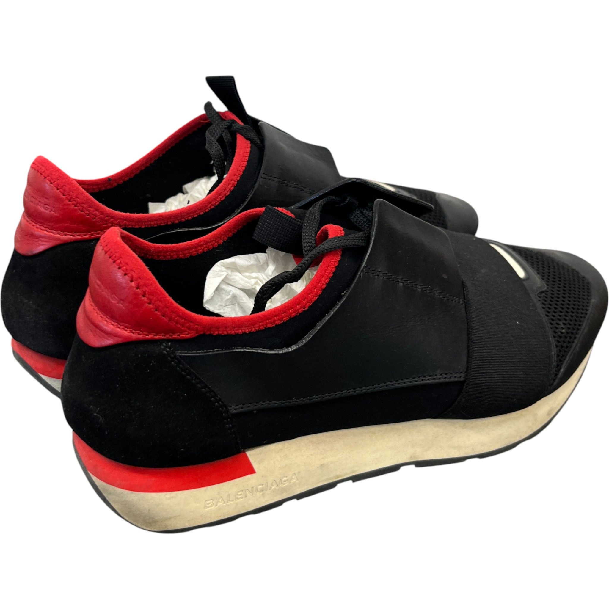 Men's Race Runner Low Trainers Black Size EU 41 / UK 7