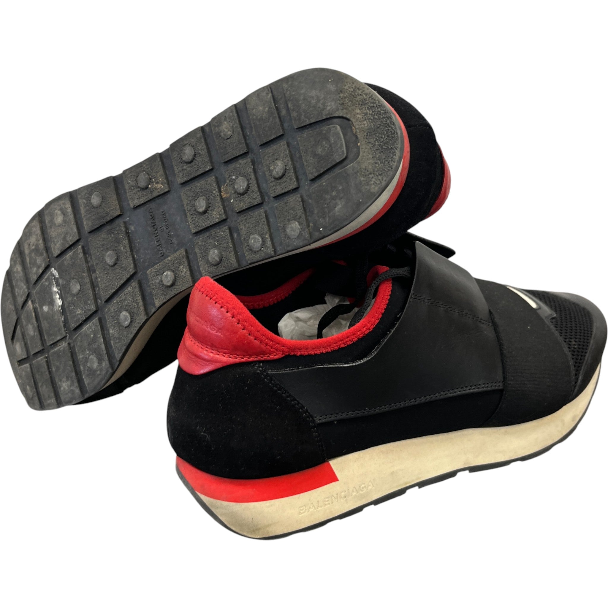 Men's Race Runner Low Trainers Black Size EU 41 / UK 7