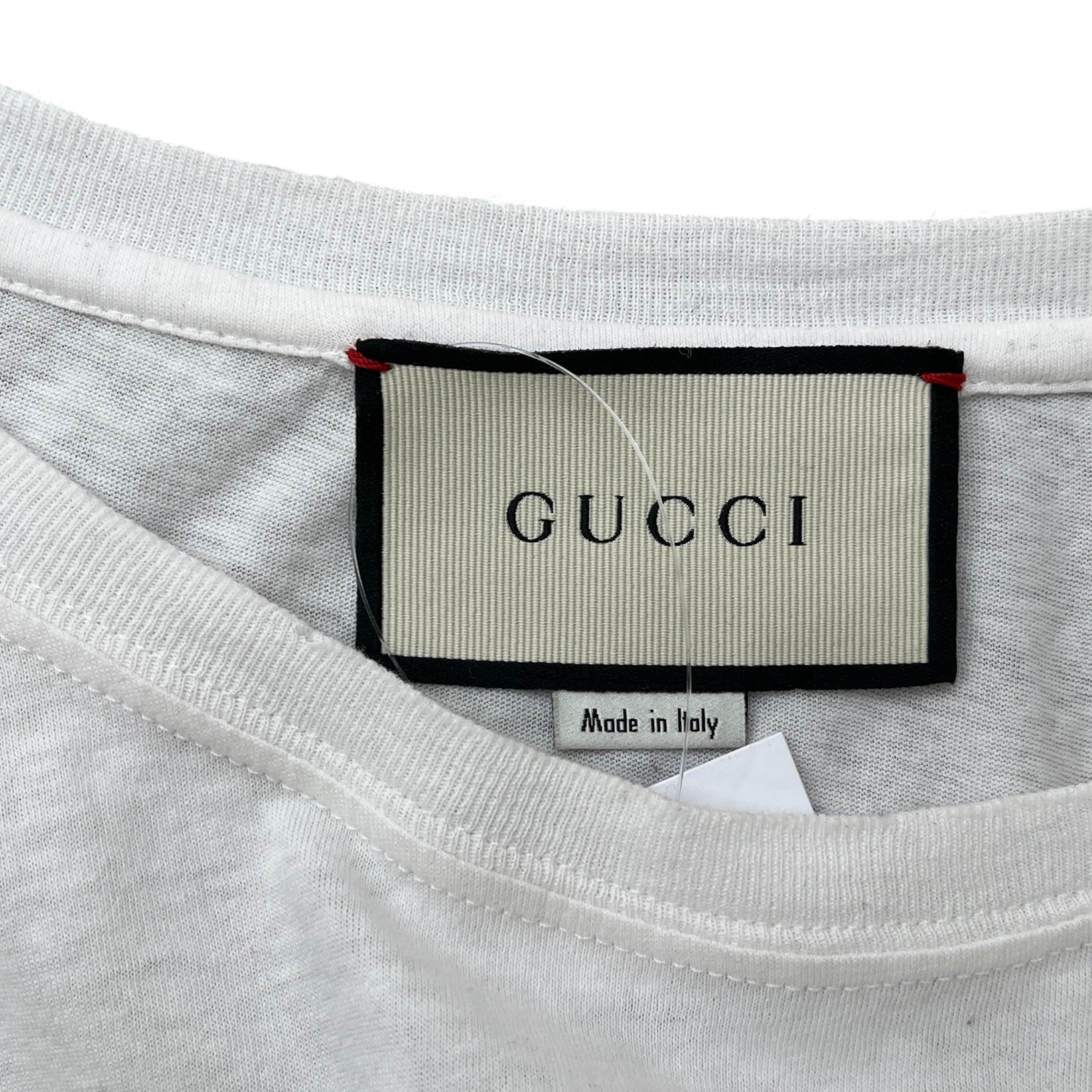 Men's Logo Print T-Shirt White Size XL