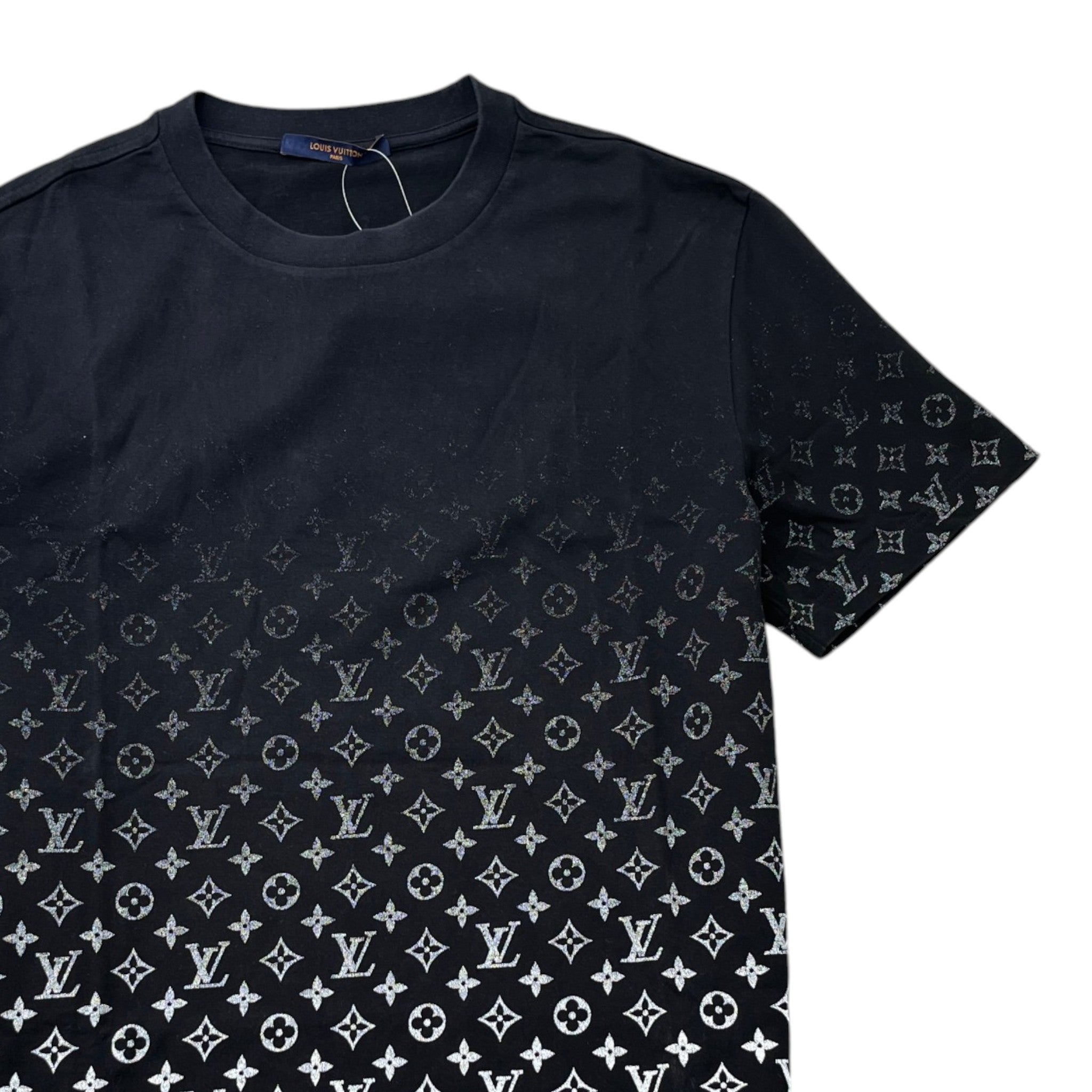 Men's Monogram Gradient T-Shirt Black Size XL