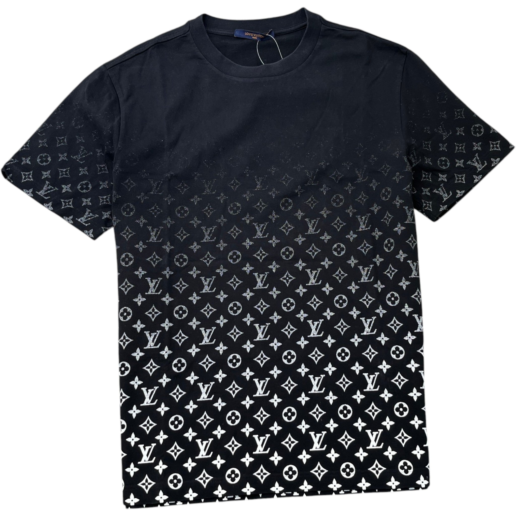 Men's Monogram Gradient T-Shirt Black Size XL