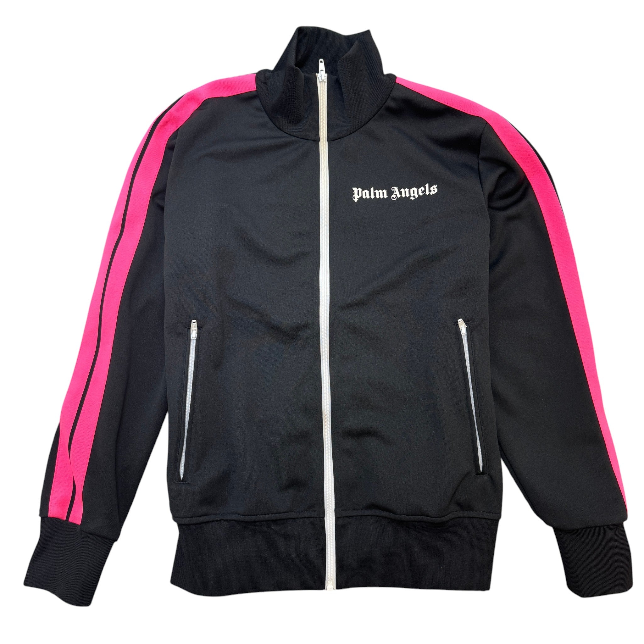 Men's Logo Print Track Jacket Black Size M
