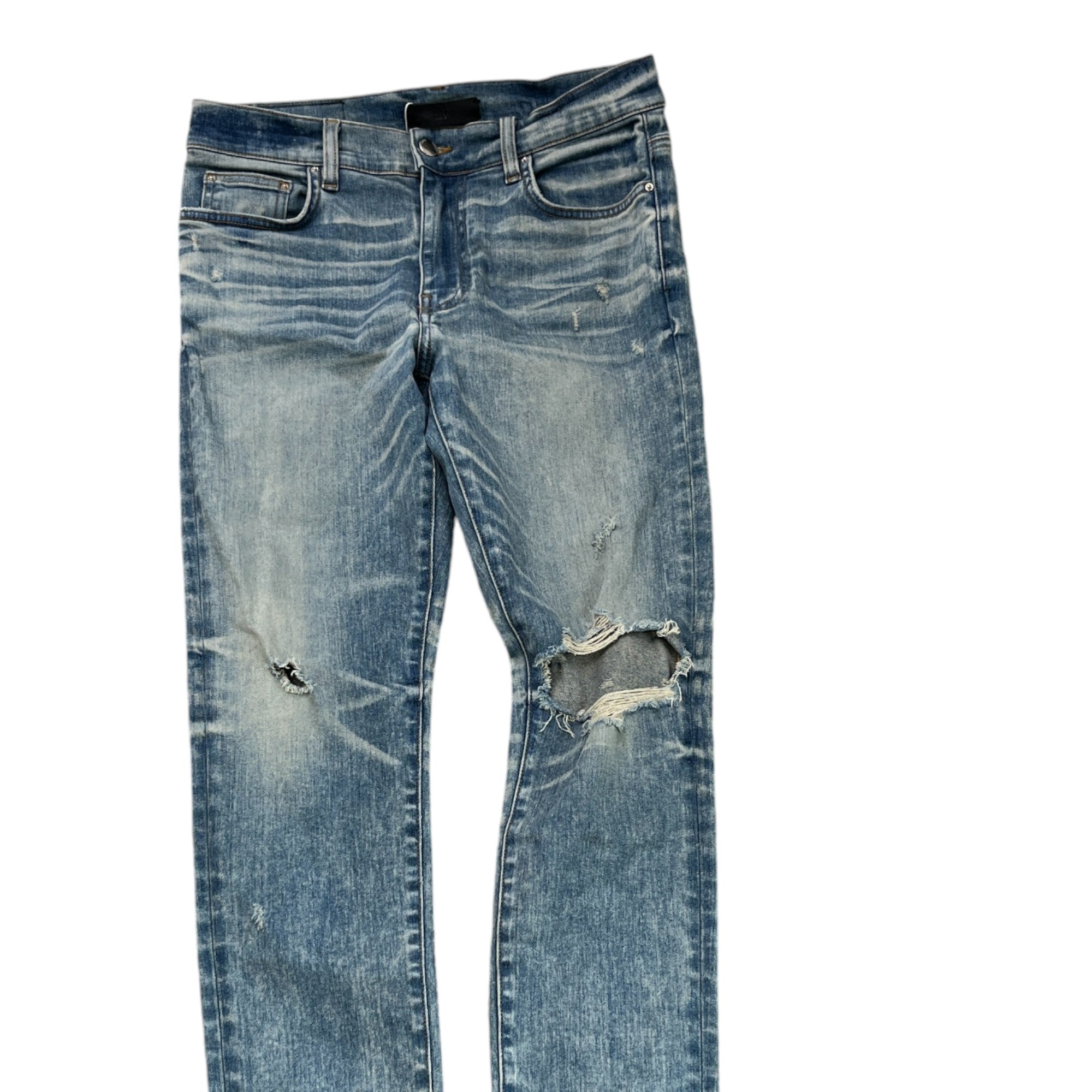 Men's Distressed Jeans Blue Size Waist 32"