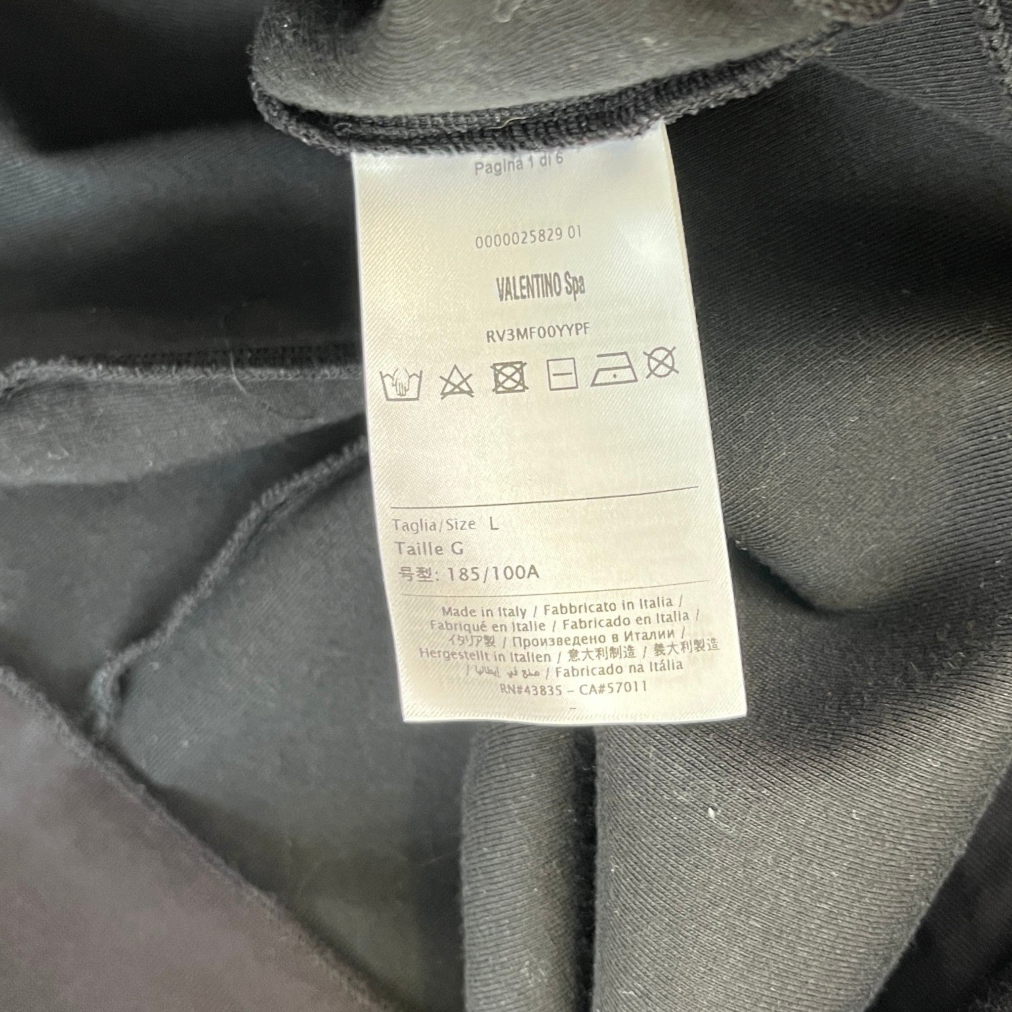 Men's Vltn Logo Track Jacket Black Size L