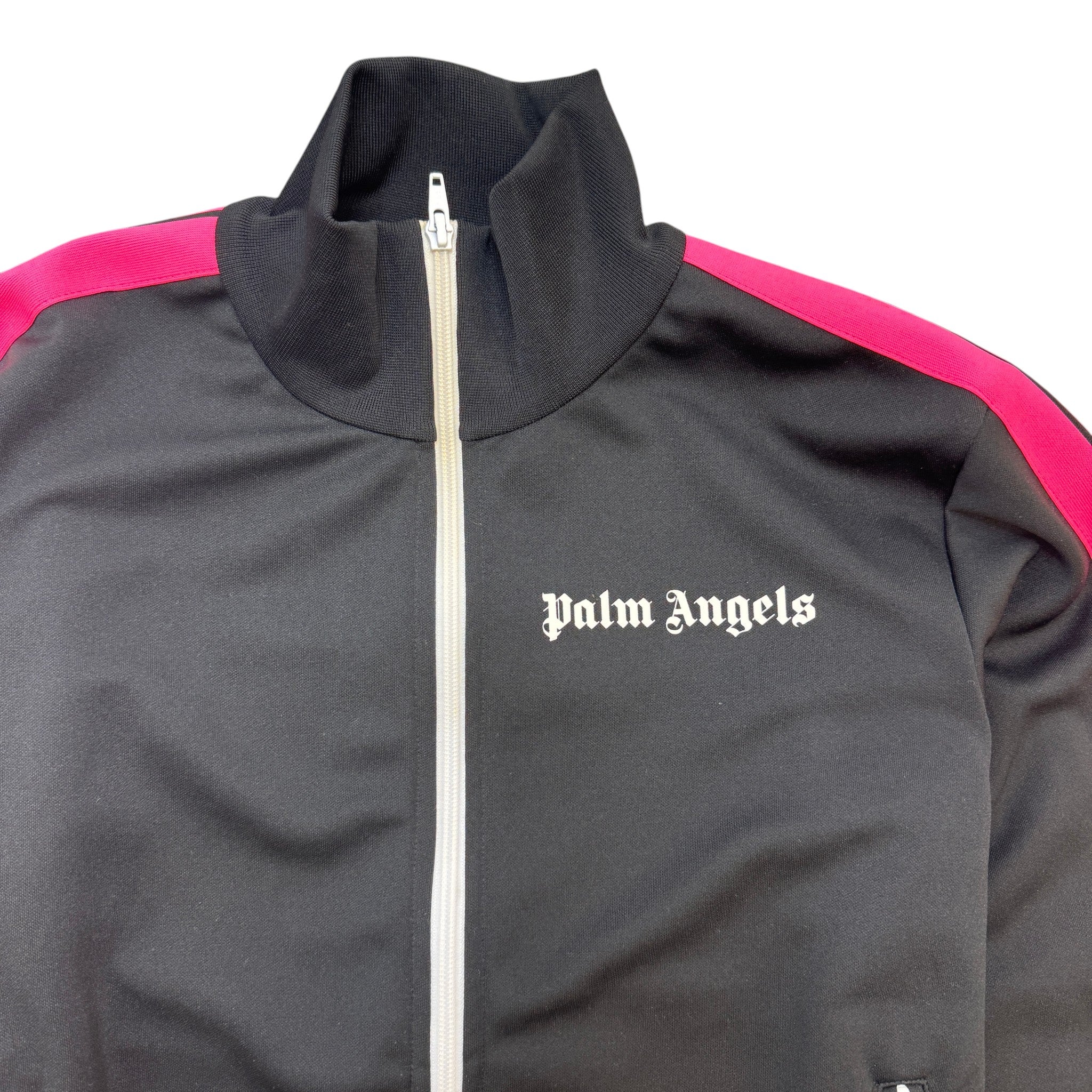 Men's Logo Print Track Jacket Black Size M