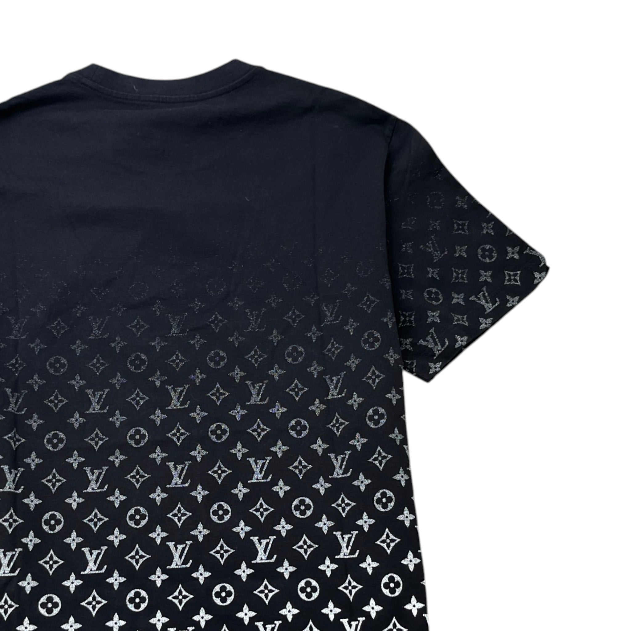 Men's Monogram Gradient T-Shirt Black Size XL