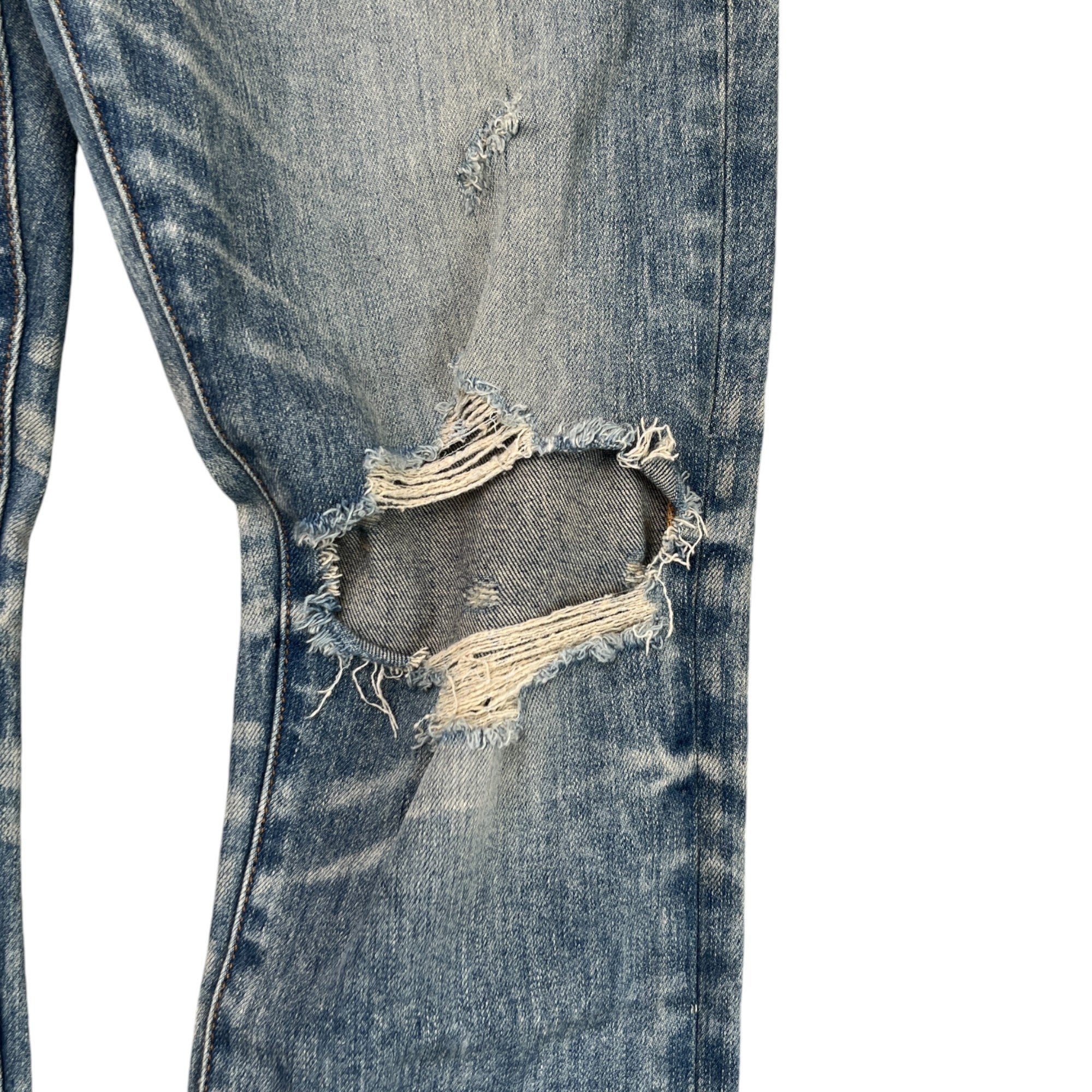 Men's Distressed Jeans Blue Size Waist 32"
