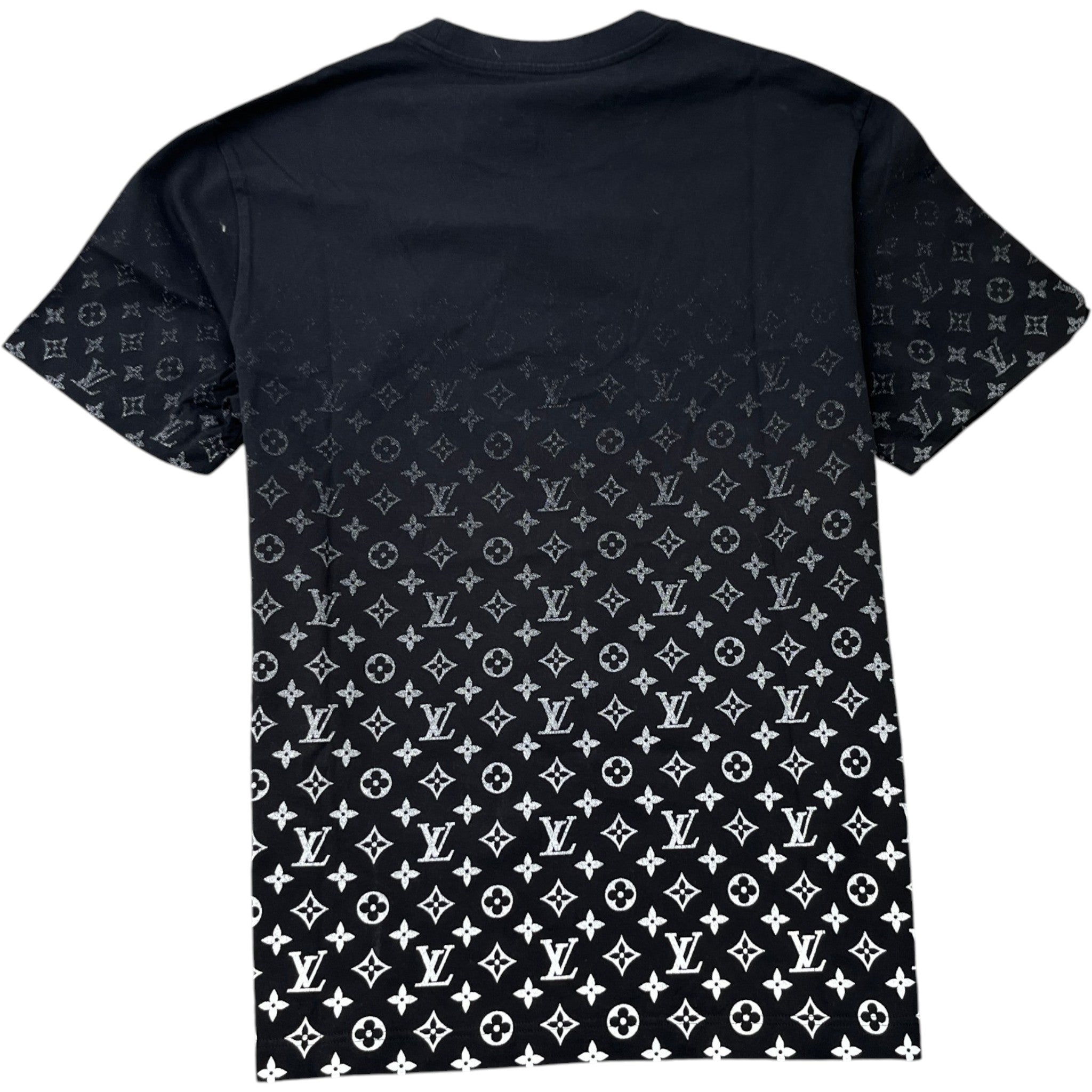 Men's Monogram Gradient T-Shirt Black Size XL