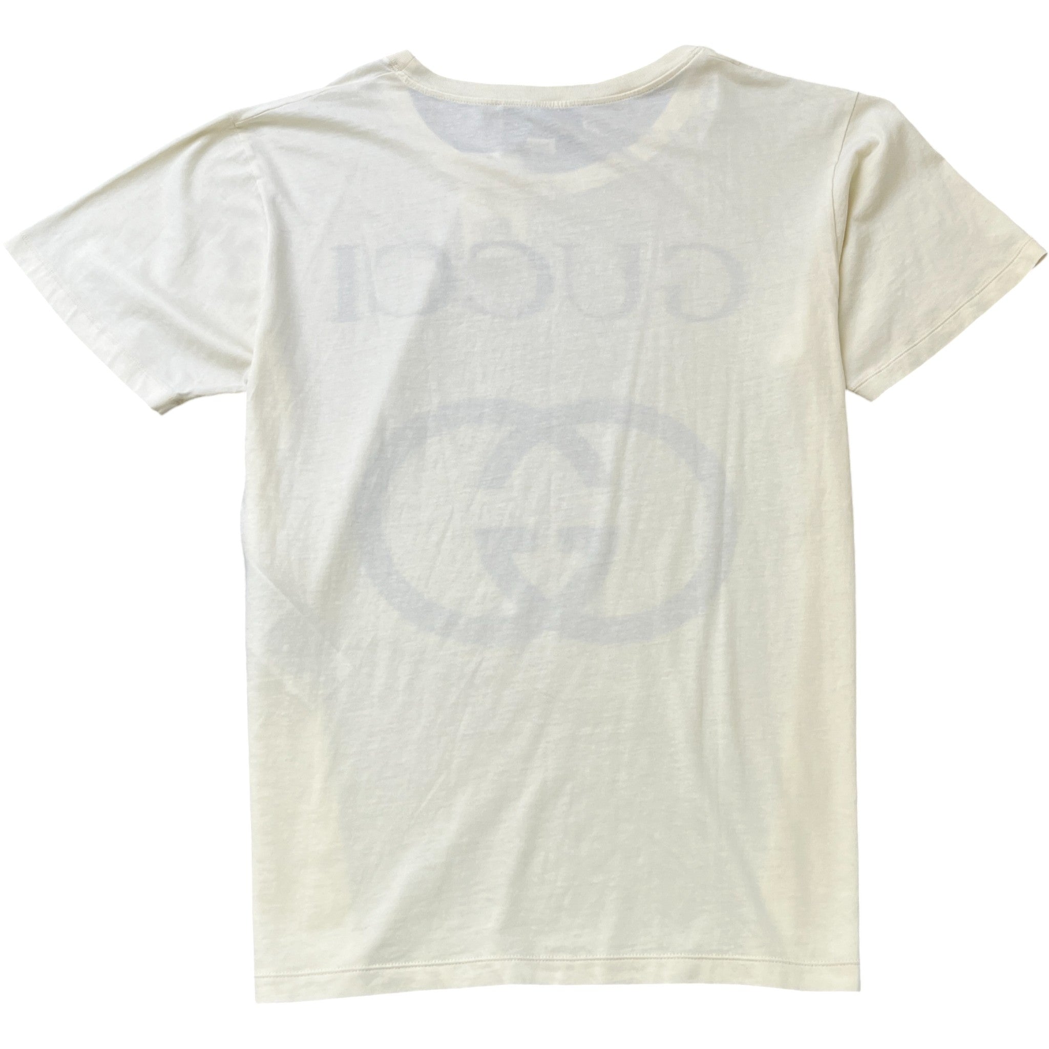 Men's Oversized Interlocking G T-Shirt Cream Size S