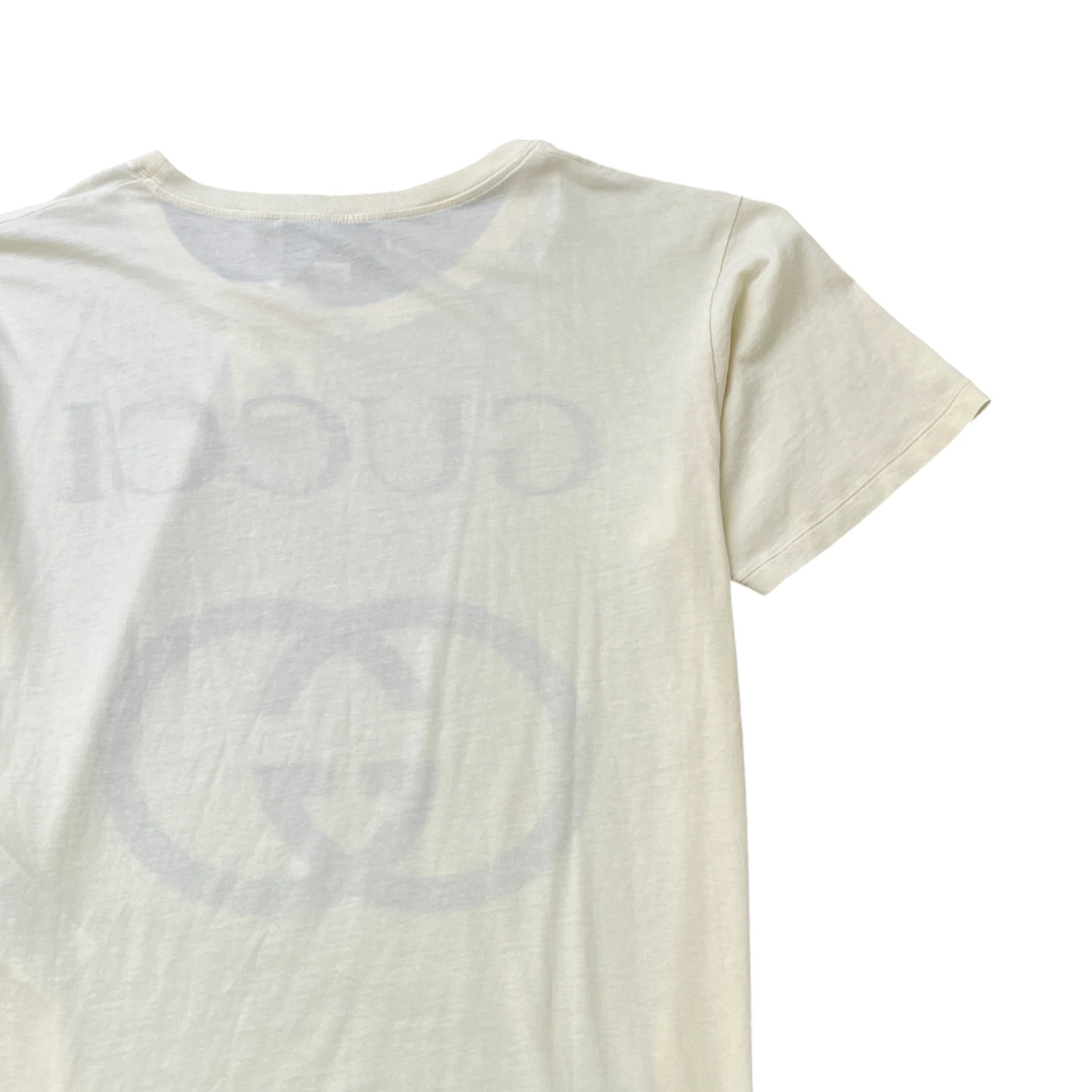 Men's Oversized Interlocking G T-Shirt Cream Size S