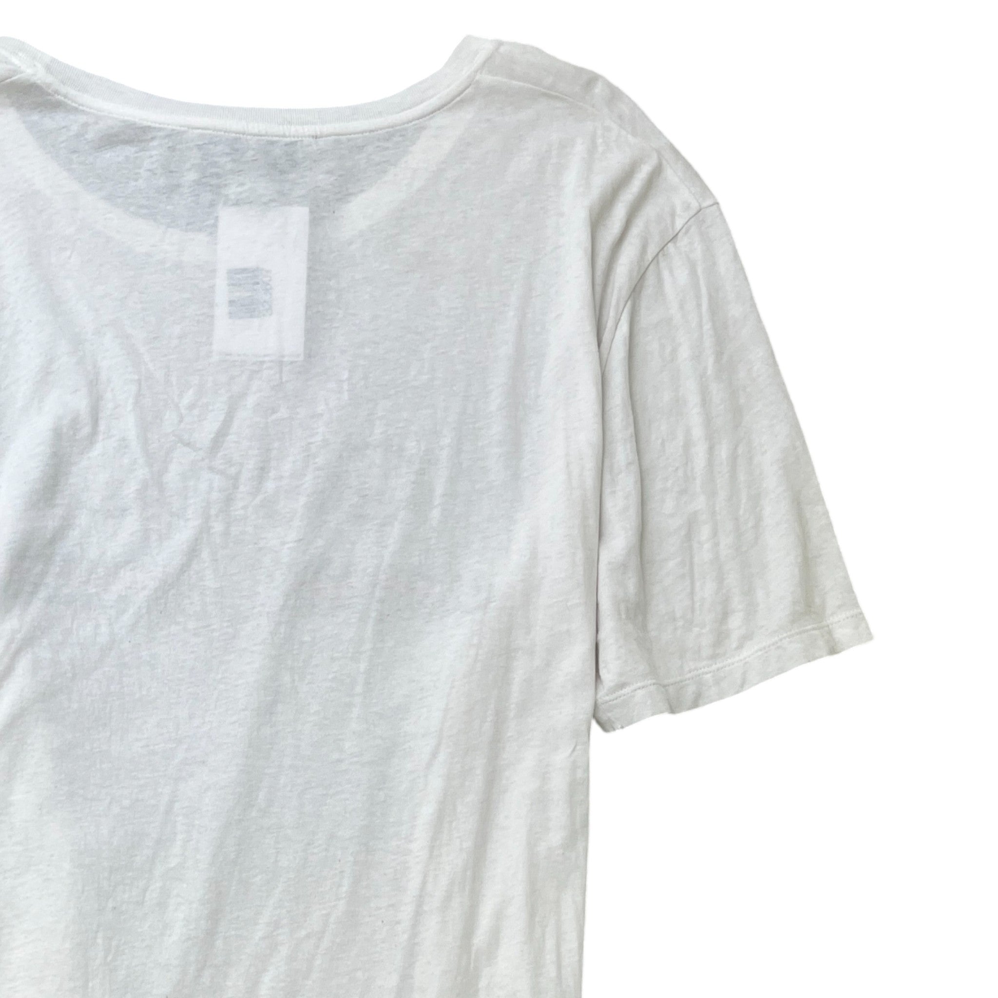 Men's Logo Print T-Shirt White Size XL